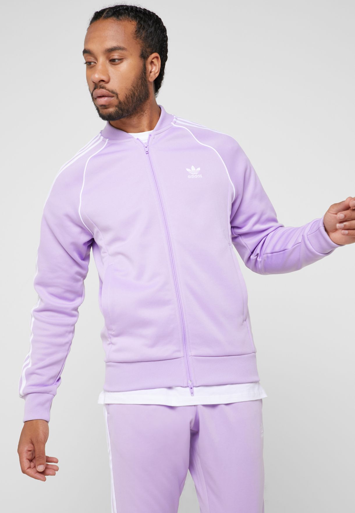 adidas Originals purple adicolor Superstar Track Jacket for Men in MENA, Worldwide