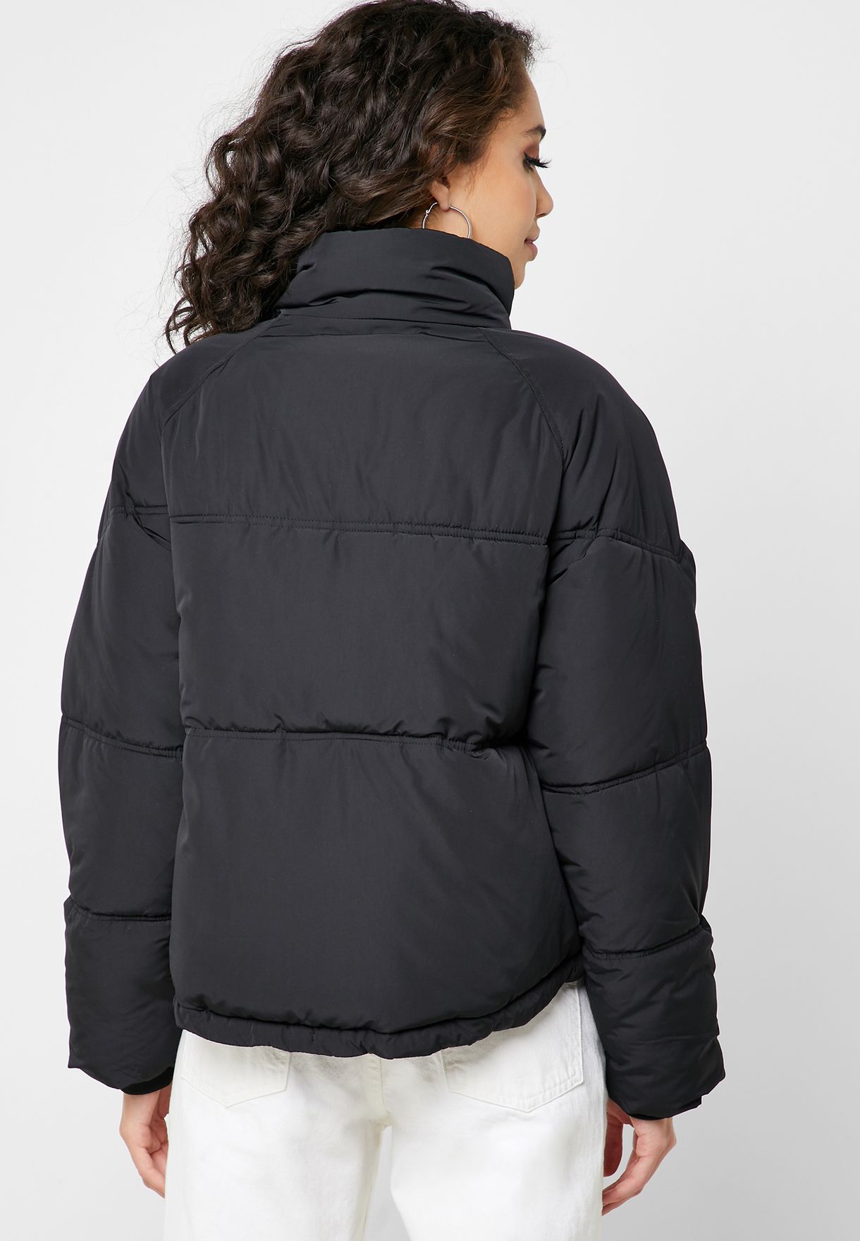 black topshop puffer jacket