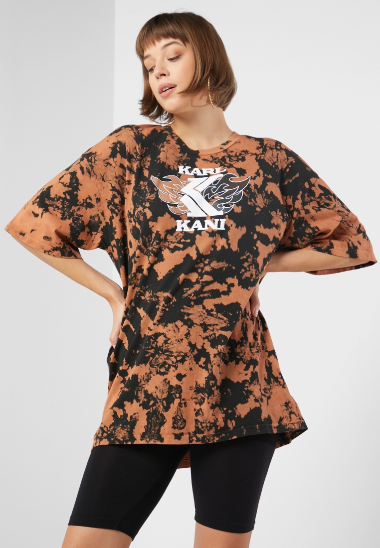bekræft venligst Delvis matematiker Buy Karl Kani multicolor Retro Block Bleached T-Shirt Dress for Kids in  MENA, Worldwide