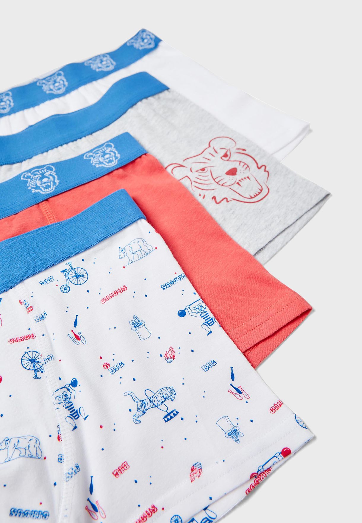 Kids 4 Pack Assorted Trunks