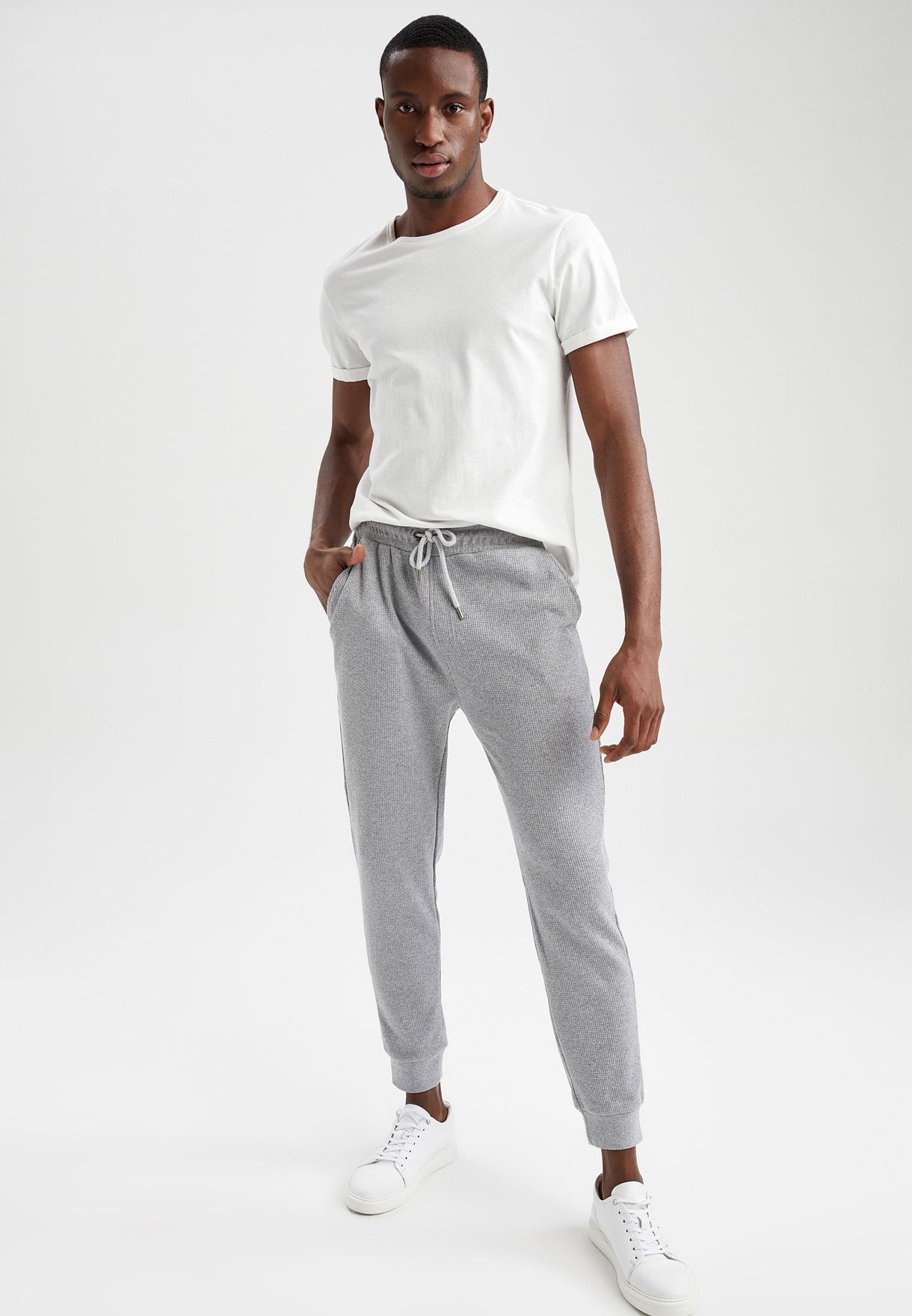 Drawstring Cuffed Sweatpants