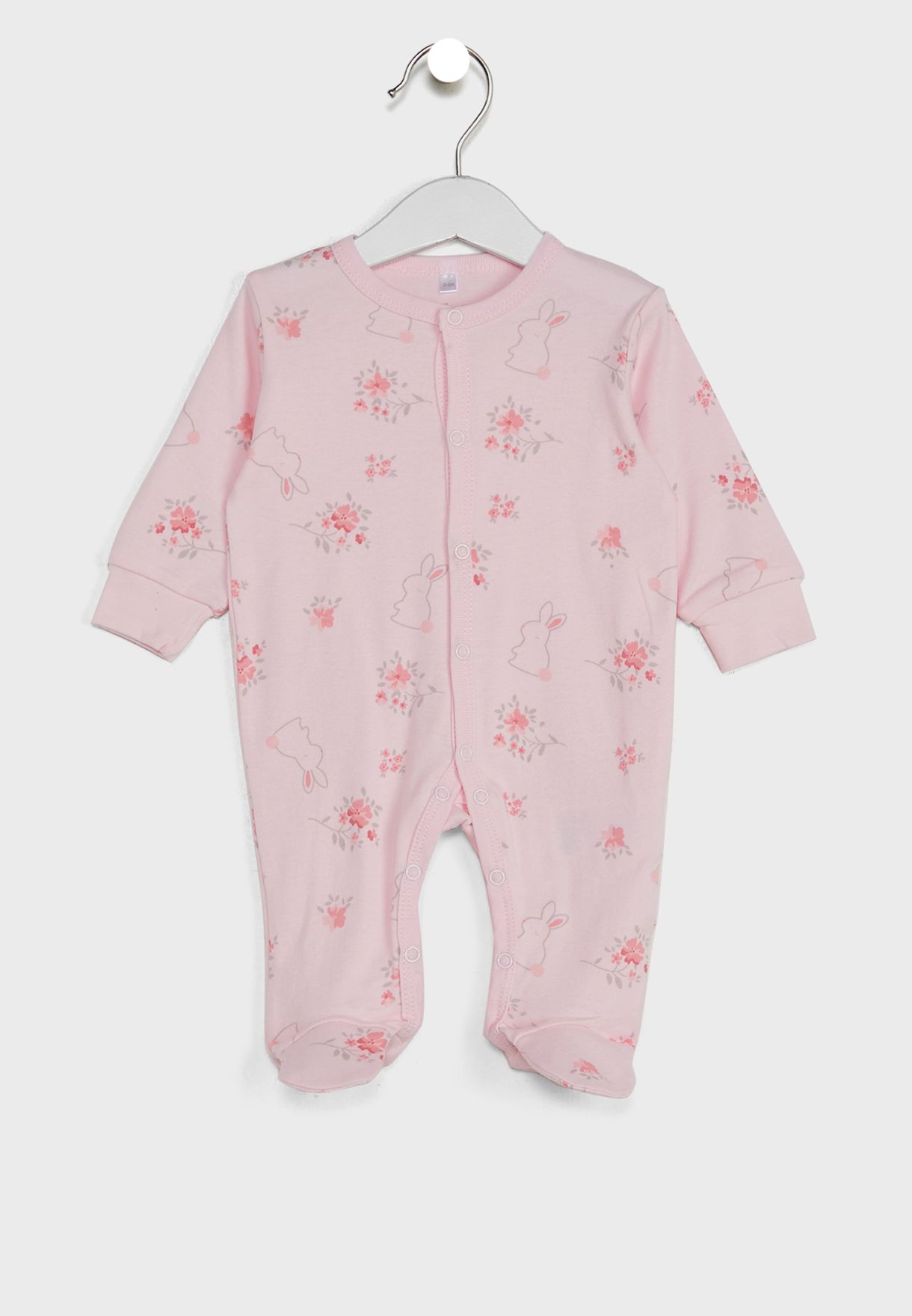 Infant Bunny Sleep suit + Hat And Bib