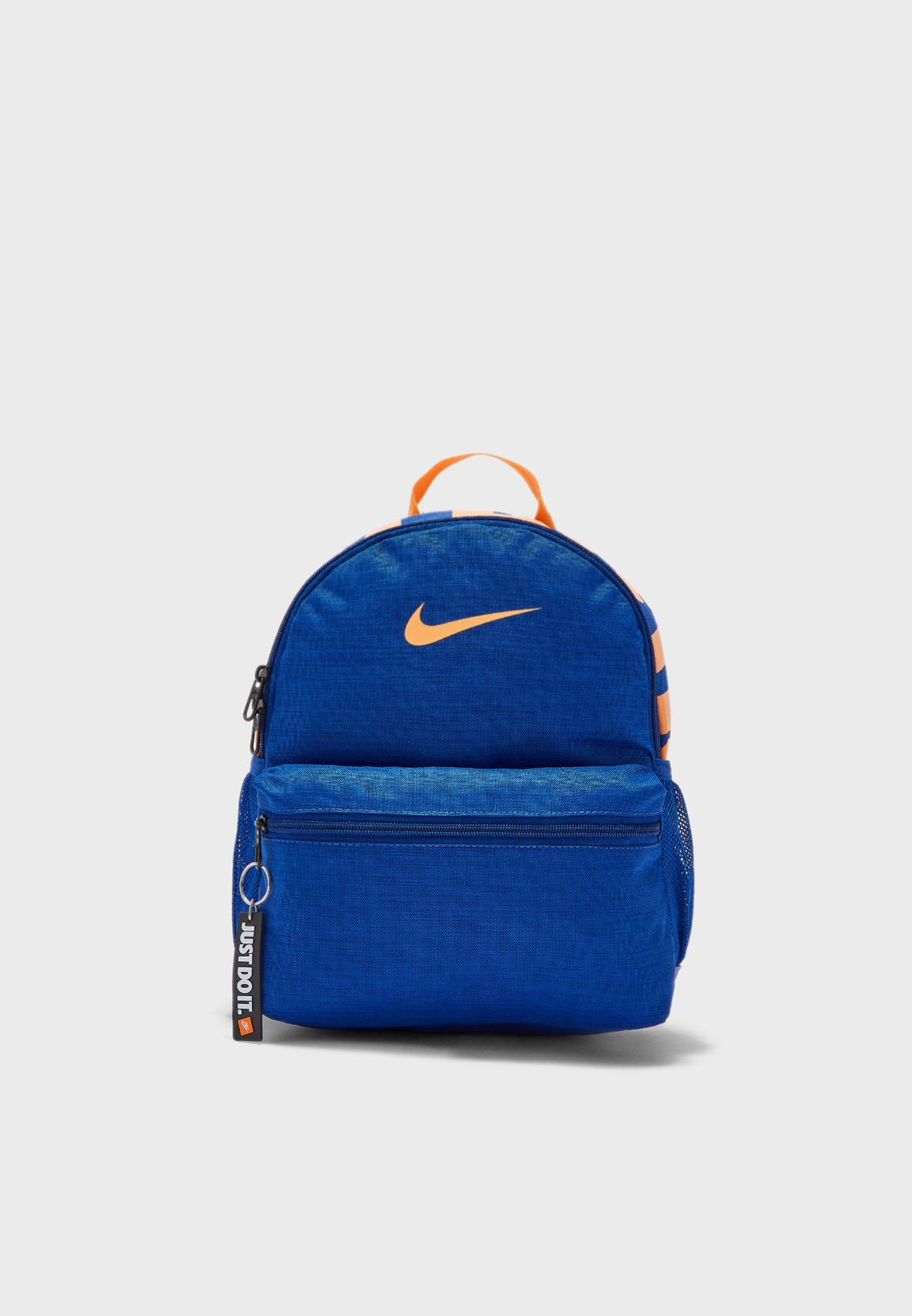 nike blue just do it logo mini backpack