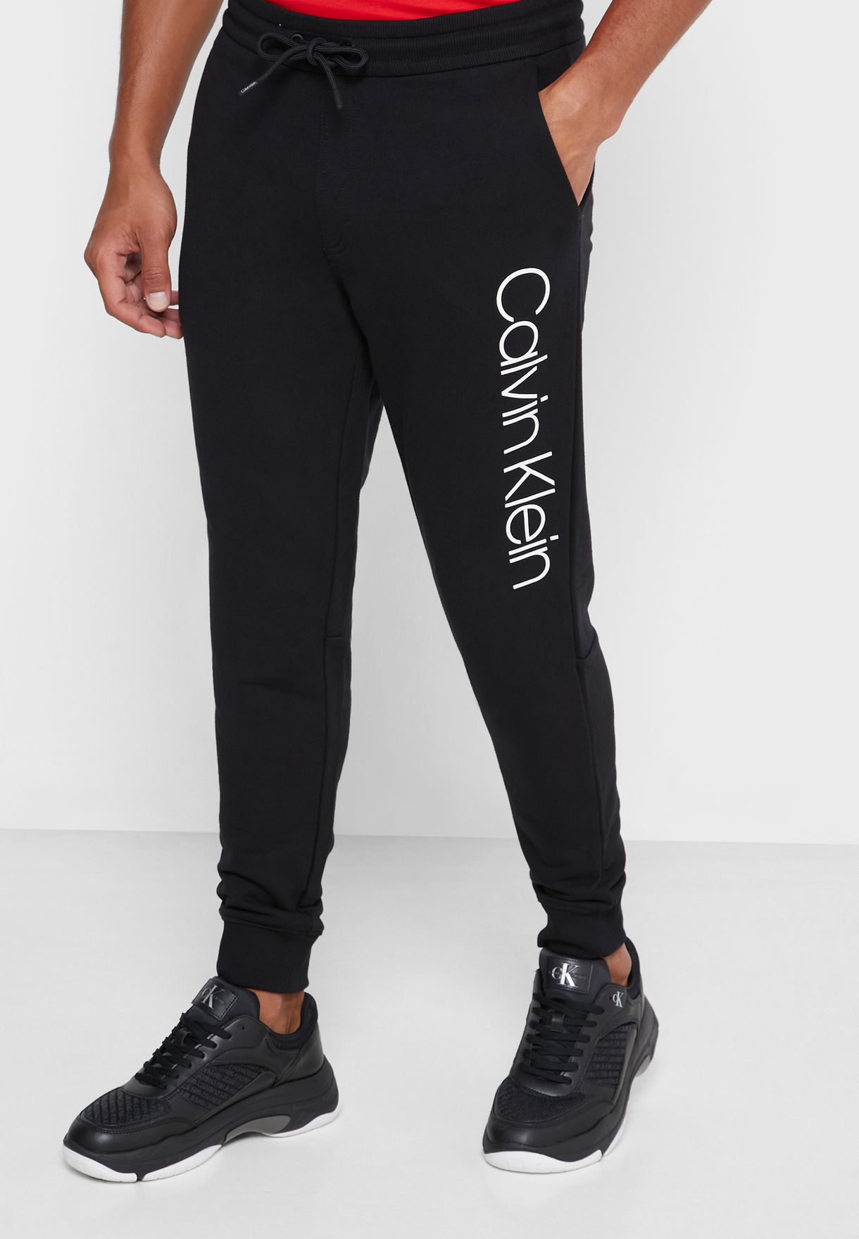 Buy Calvin Klein black Logo Sweatpants for Men in Doha, other cities