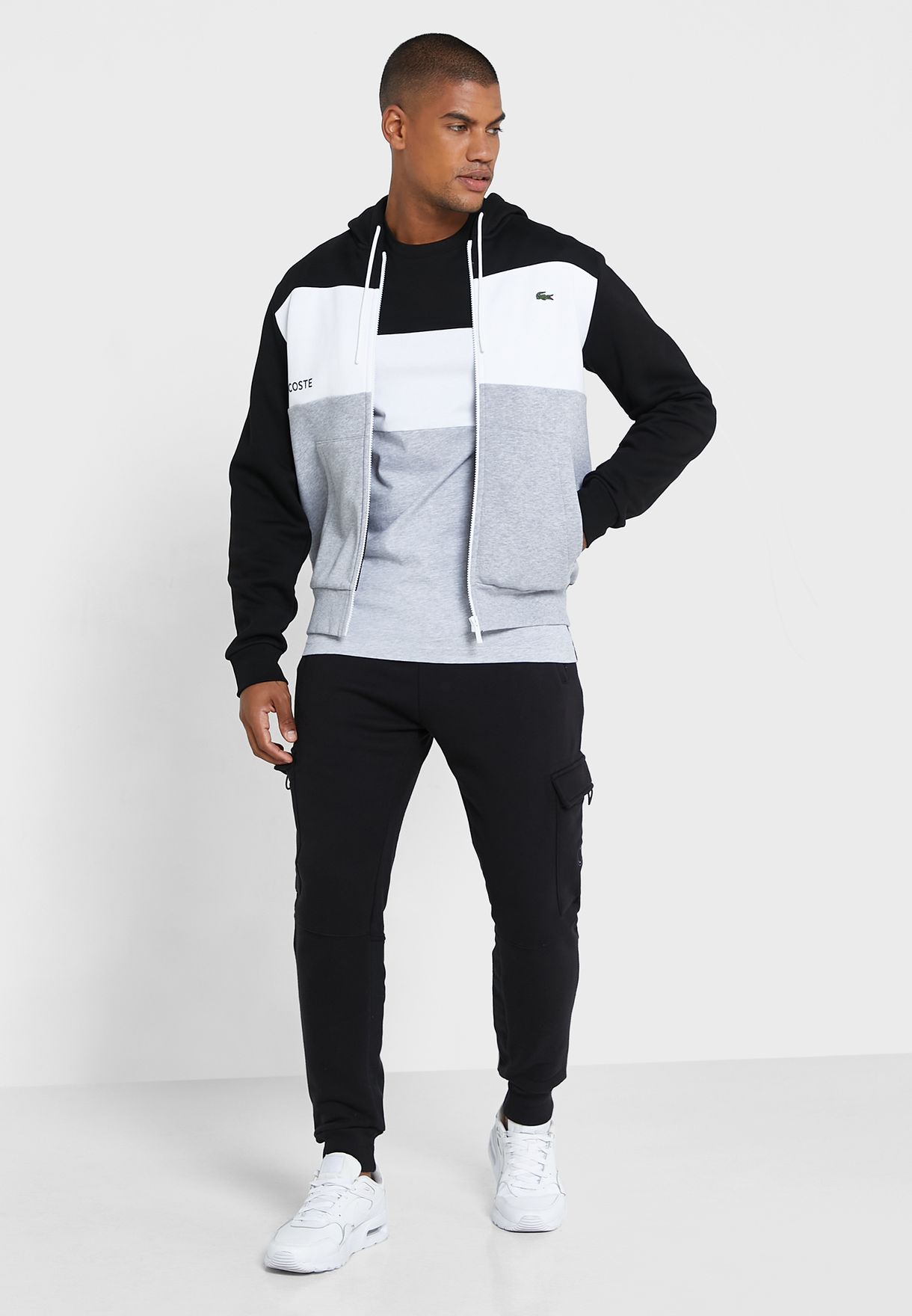 Logo Color Block Hoodie