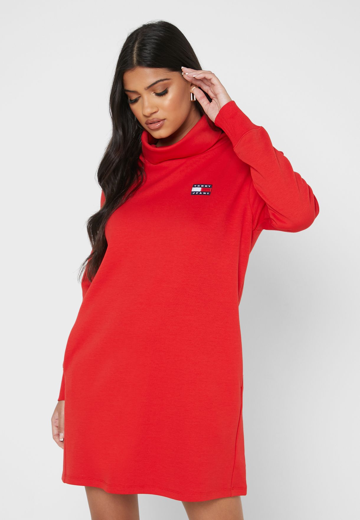 tommy jeans red dress