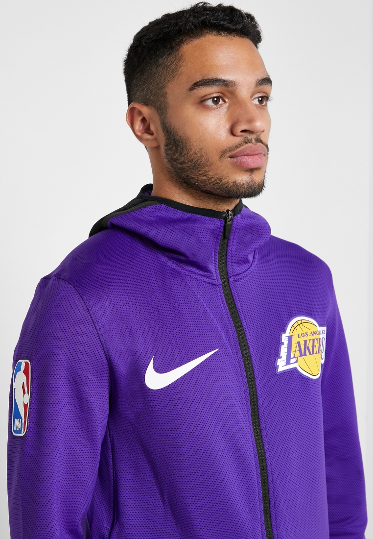 Buy Nike purple Los Angeles Lakers Therma Flex Showtime Hoodie for Men Muscat,