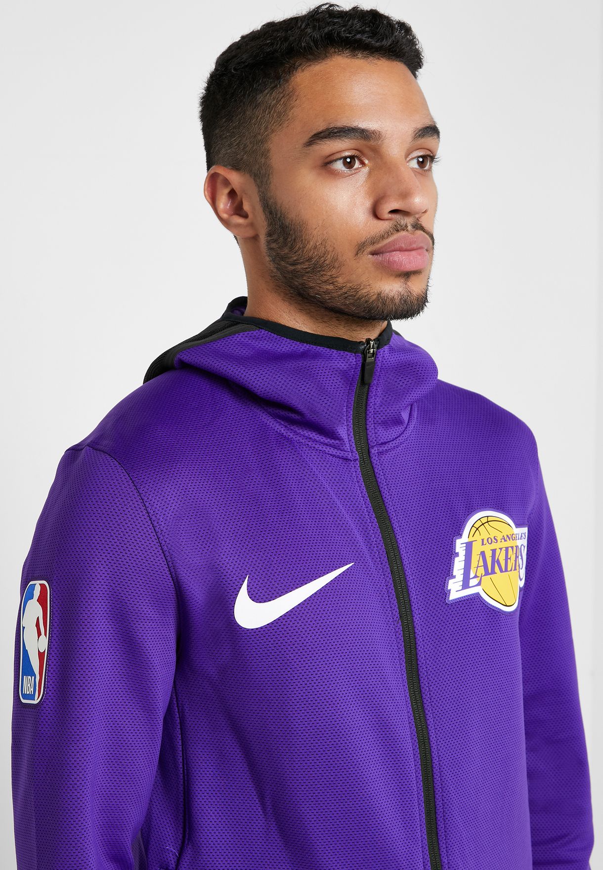 lakers showtime therma flex hoodie