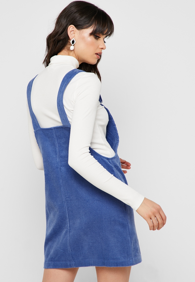 belastning folder Jakke Buy Mango blue Corduroy Pinafore Dress for Women in MENA, Worldwide