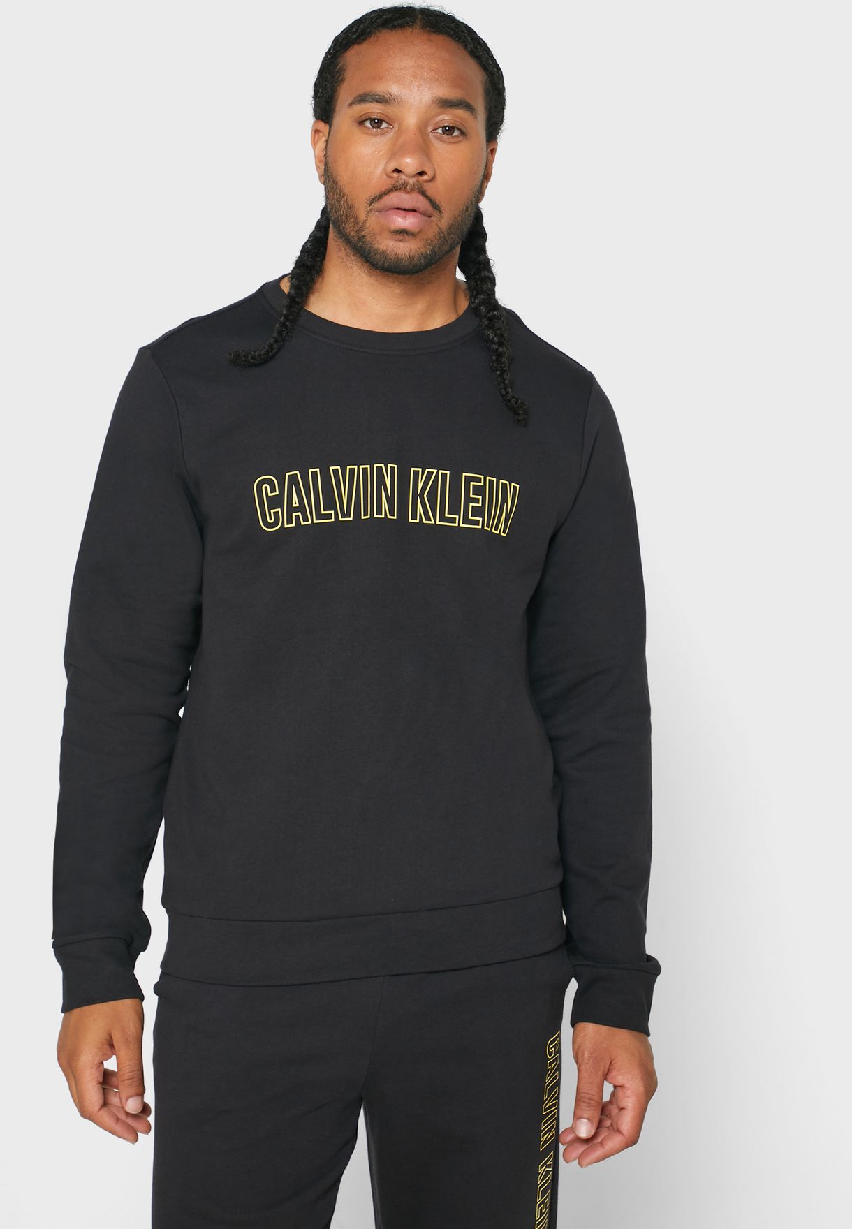 calvin klein performance logo sweatshirt