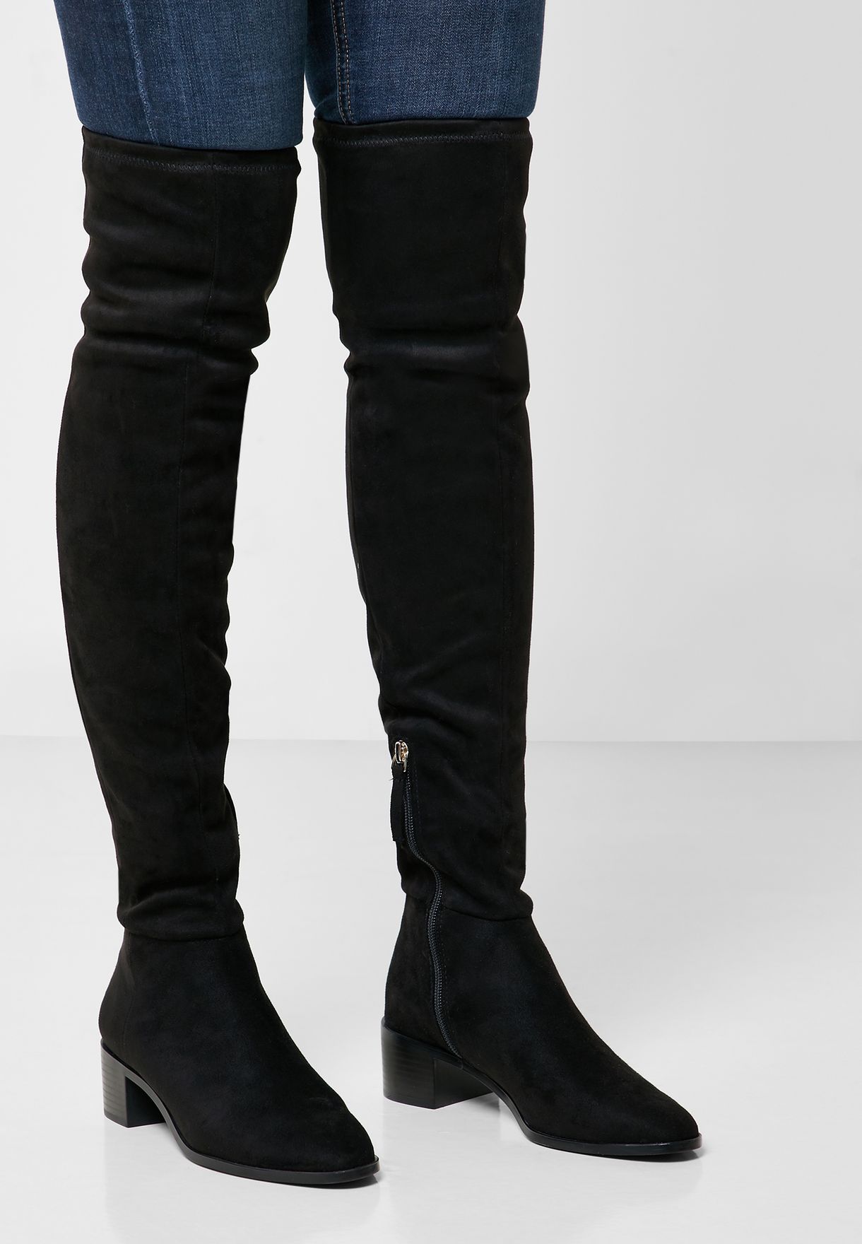 mango flat over the knee boots