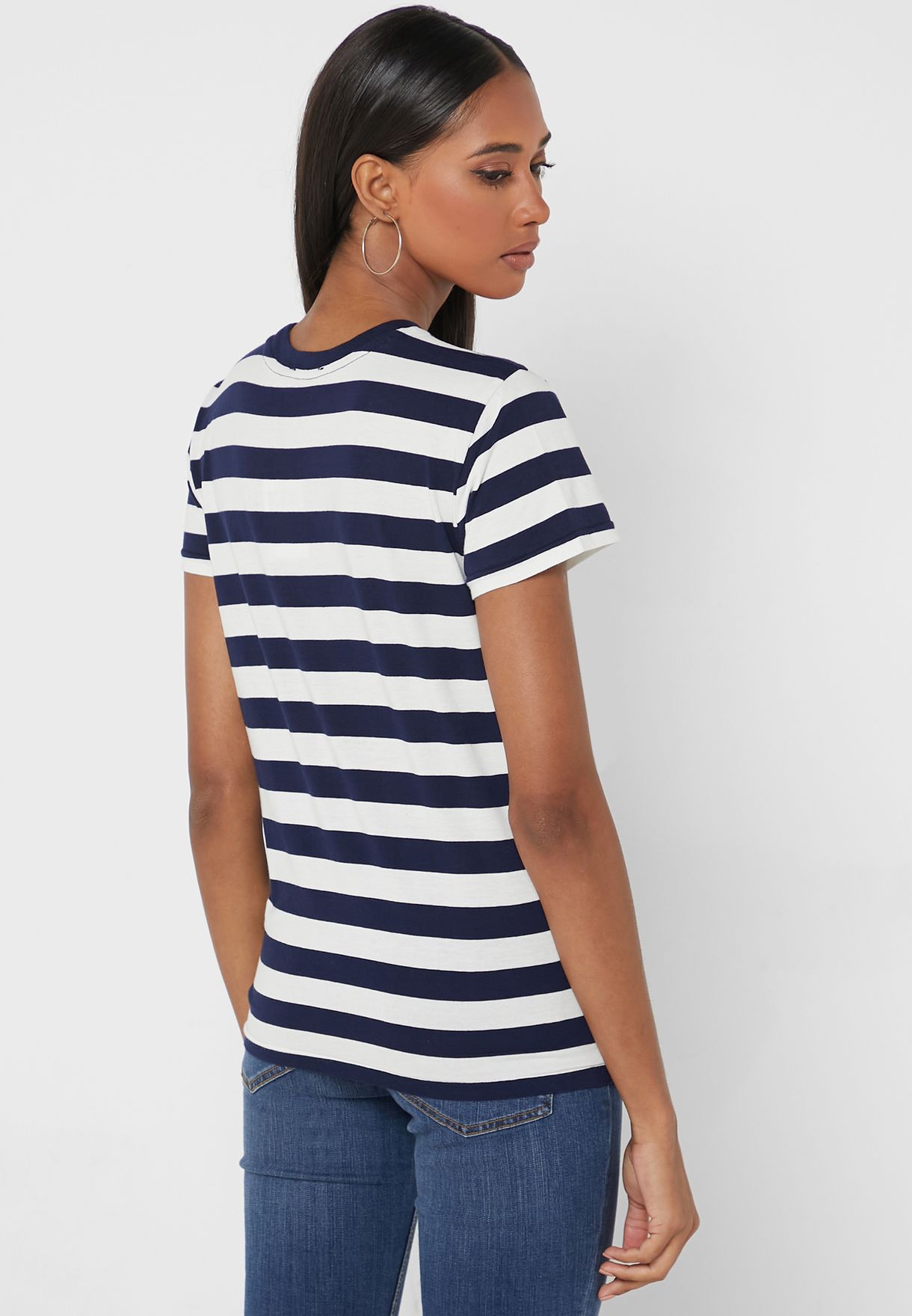 Buy Polo Ralph Lauren stripes Striped Crew Neck T-Shirt for Women in  Manama, Riffa