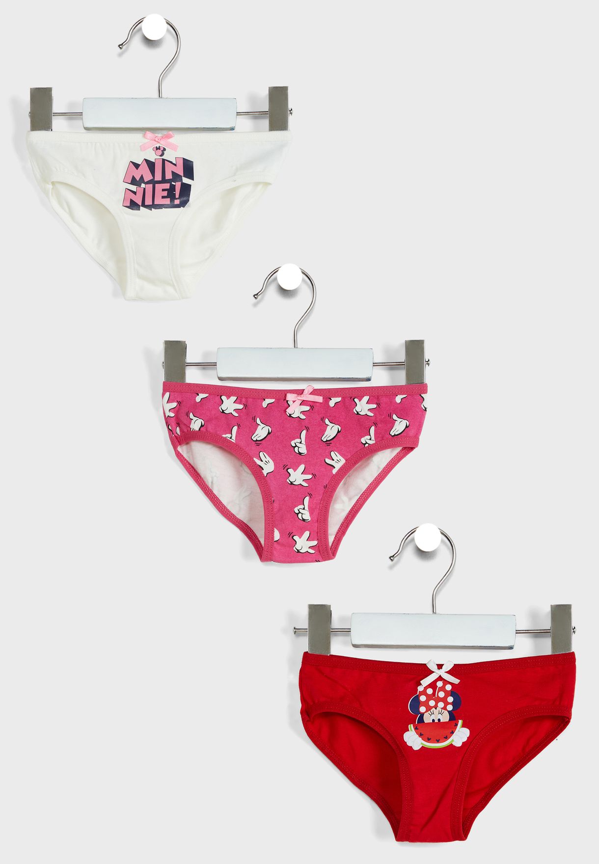 Kids 3 Pack Minnie Mouse Briefs