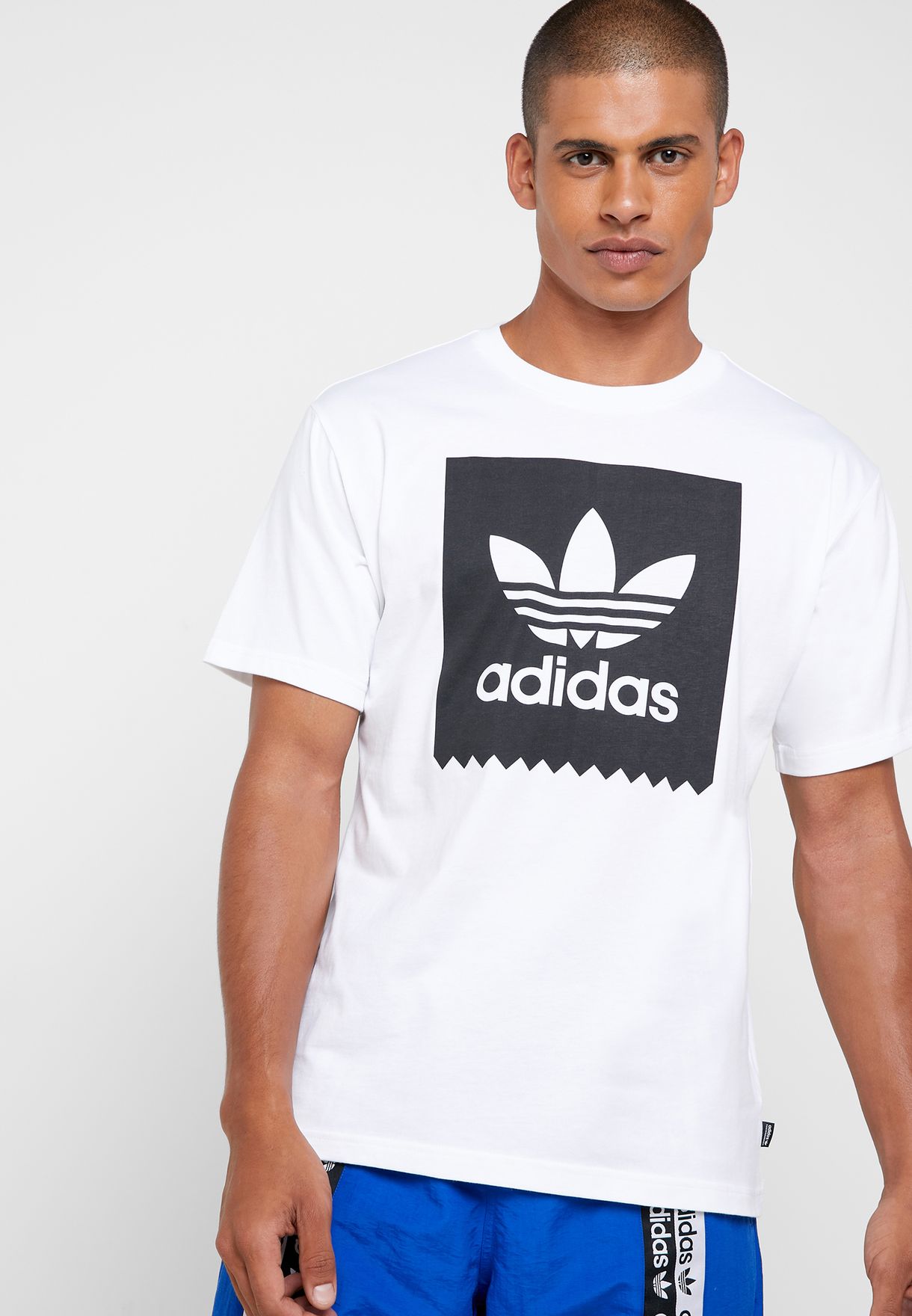 Buy adidas Originals white Solid BB T-Shirt for Men in MENA, Worldwide