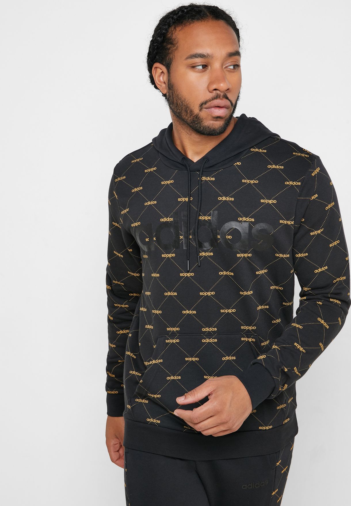 linear graphic hoodie