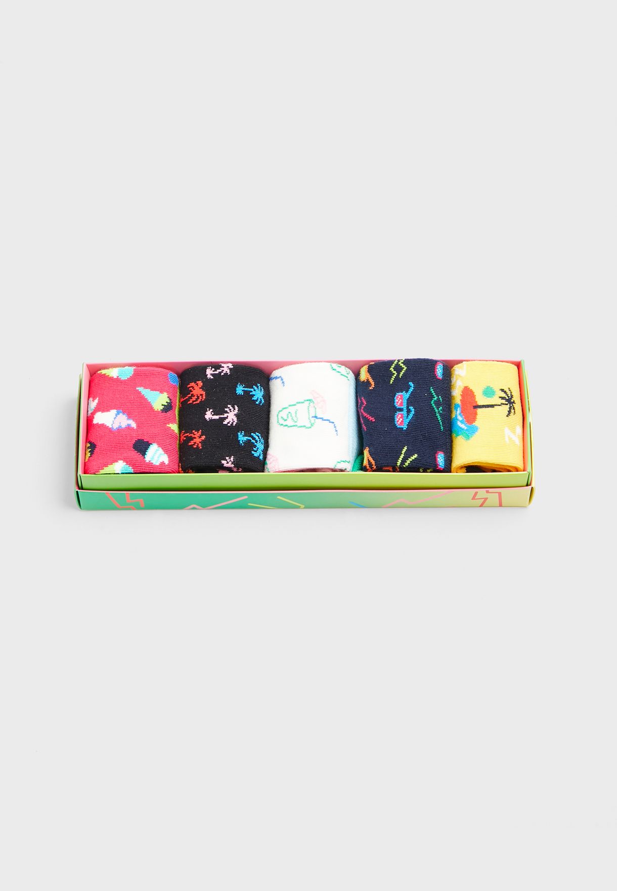 Kids 5 Pack Tropical Socks Gift Set