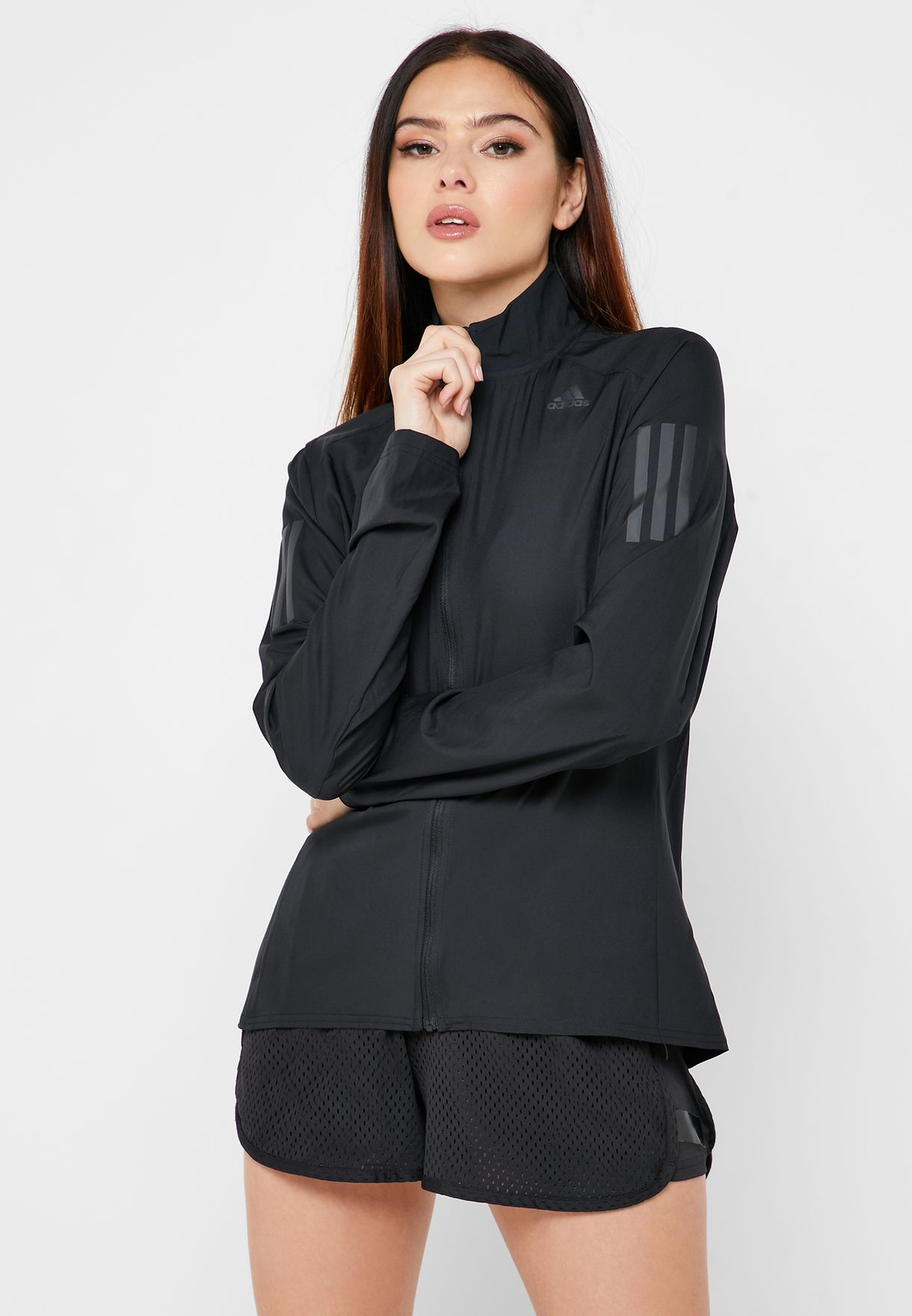 Buy adidas black Own The Run Jacket for 