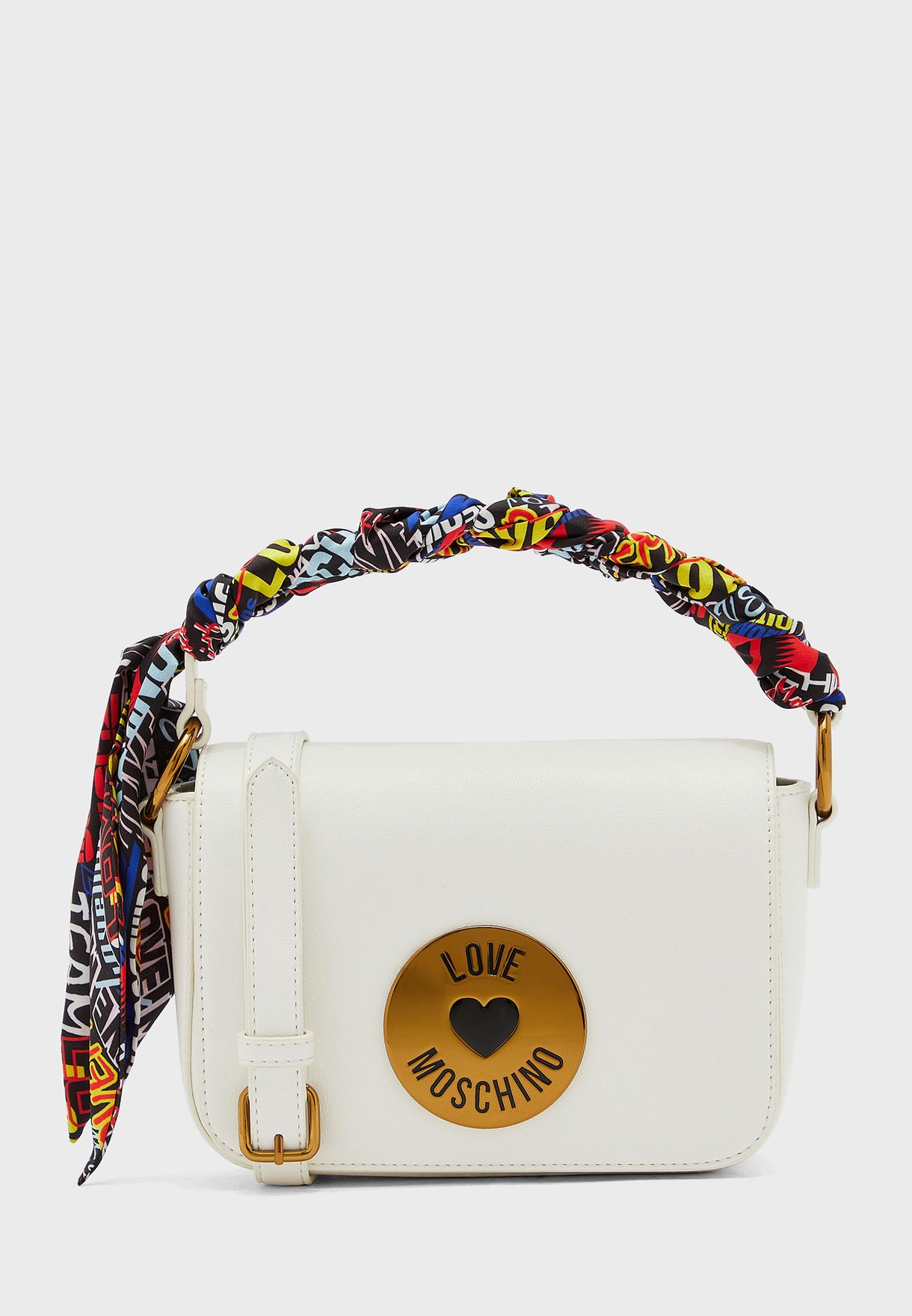 love moschino scarf shoulder bag