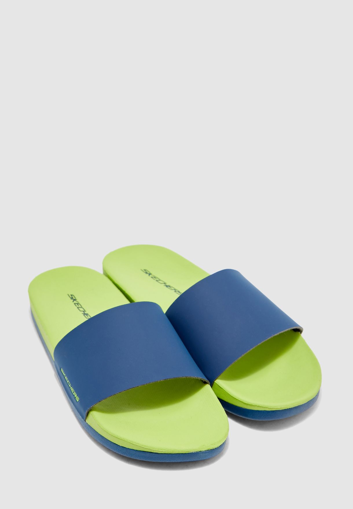 skechers sandals mens green