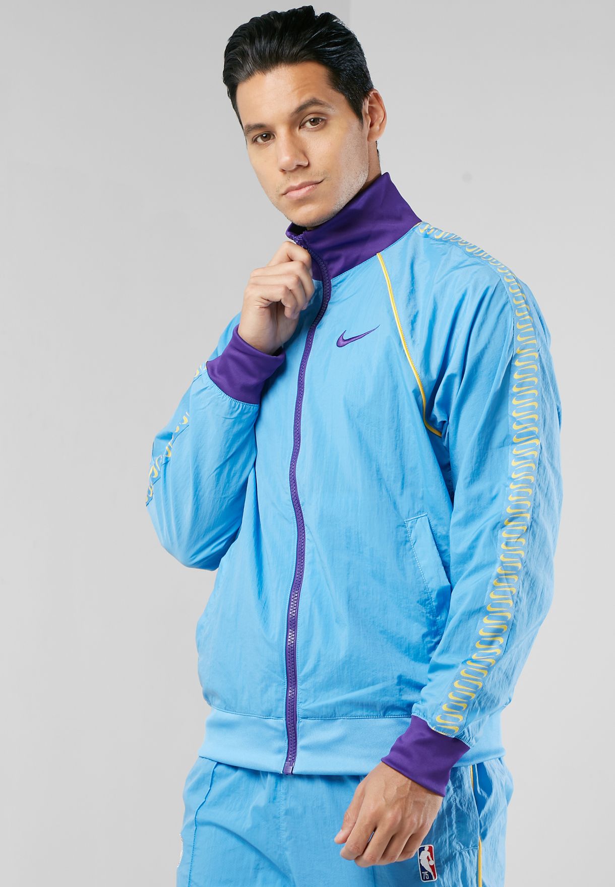 nike purple and blue tracksuit