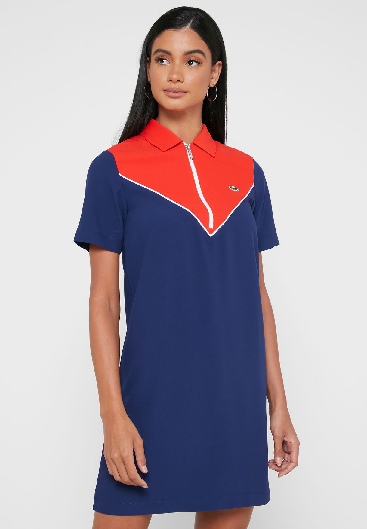 lacoste color block dress