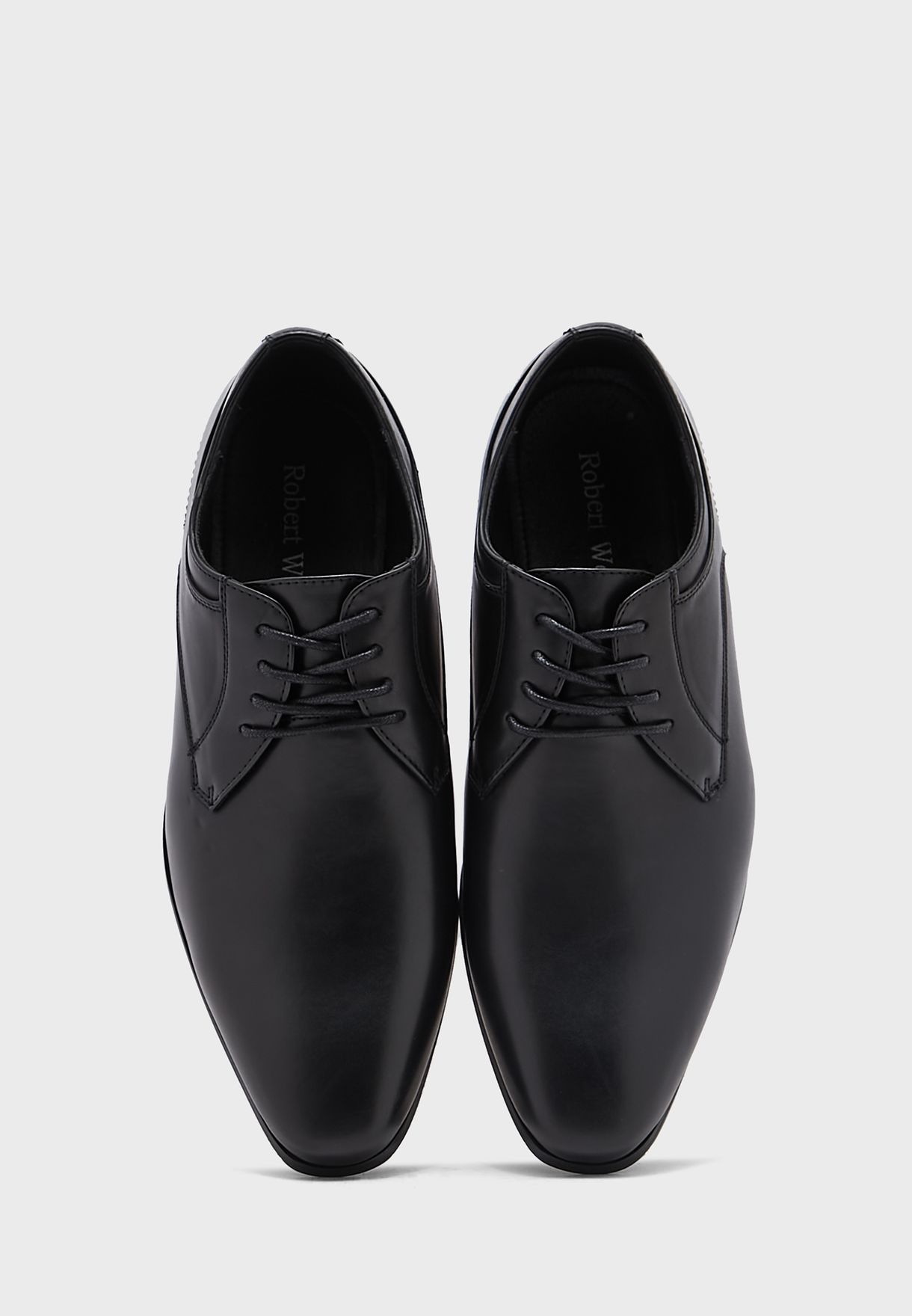 Faux Leather Formal Derby