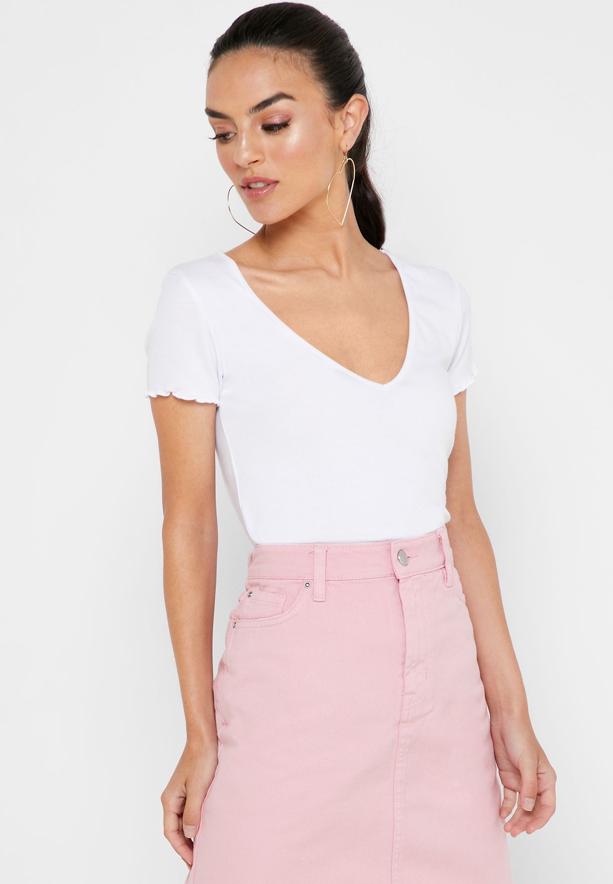 forever 21 v neck t shirt