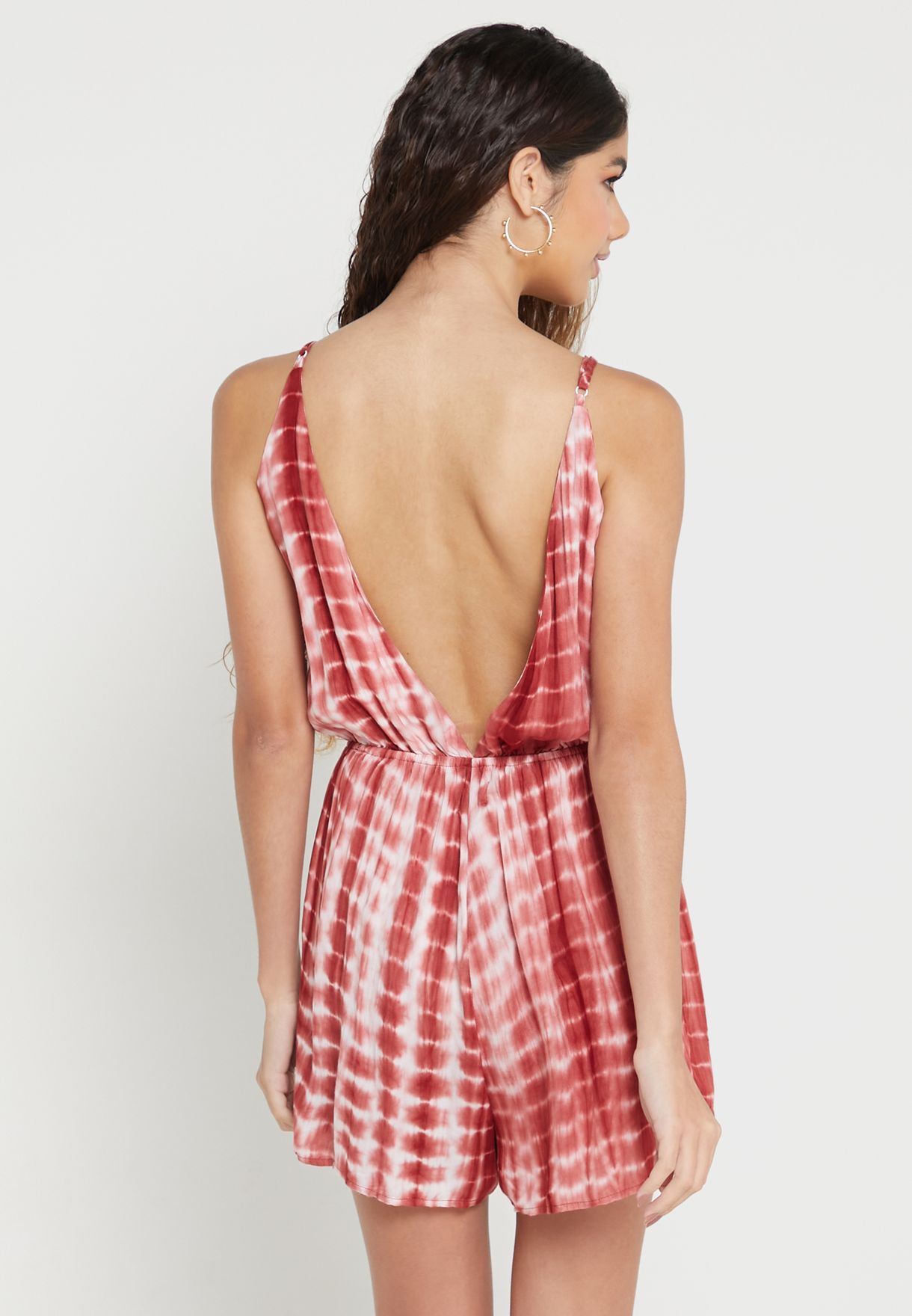 Strappy Printed Playsuit
