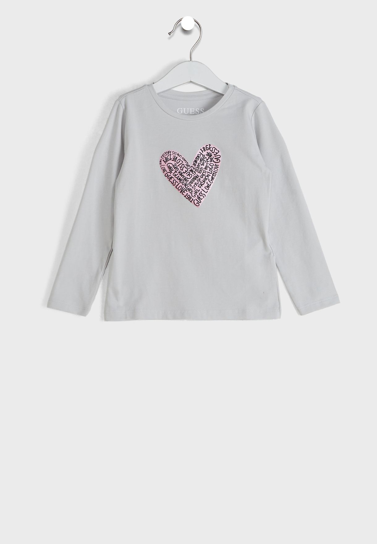 Kids Heart Print T-Shirt