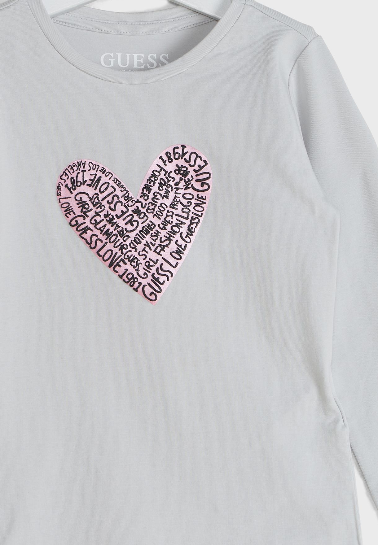 Kids Heart Print T-Shirt