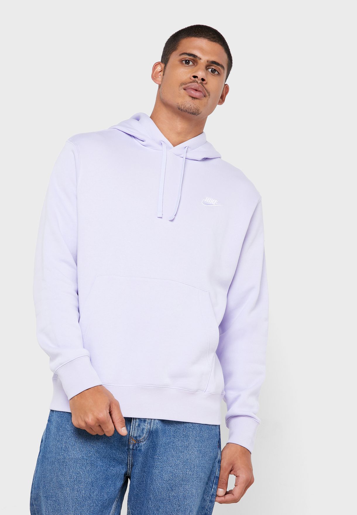 light purple hoodie nike