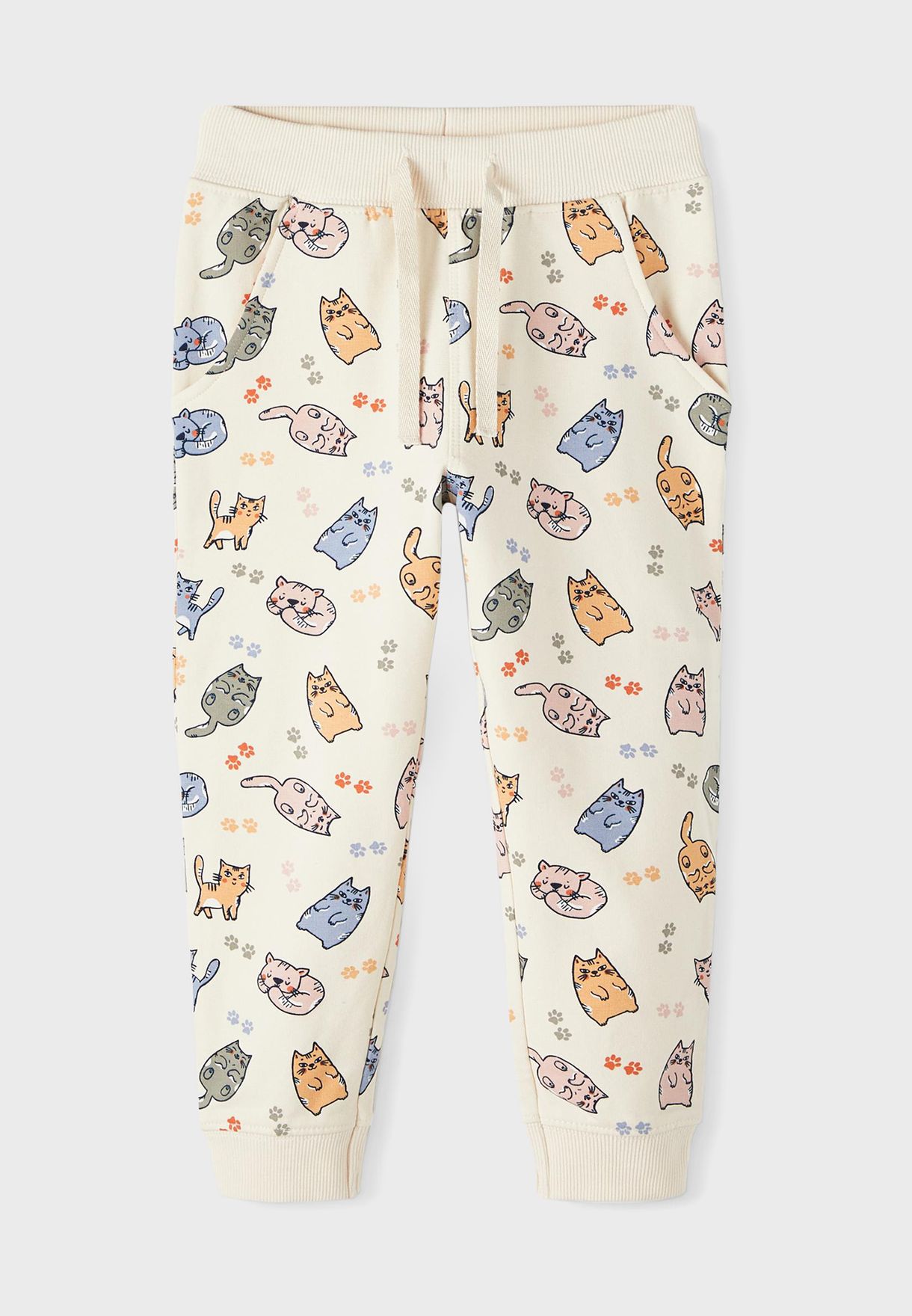 Kids 2 Pack Cat Print Sweatpants