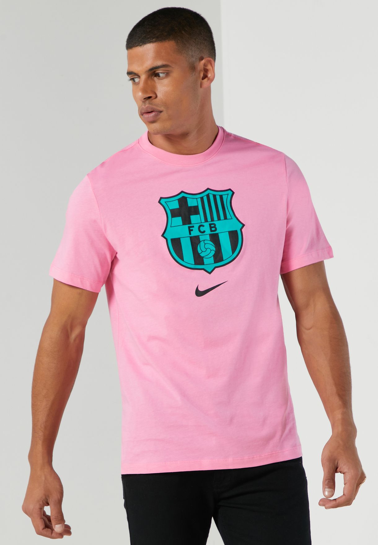 barcelona t shirt pink