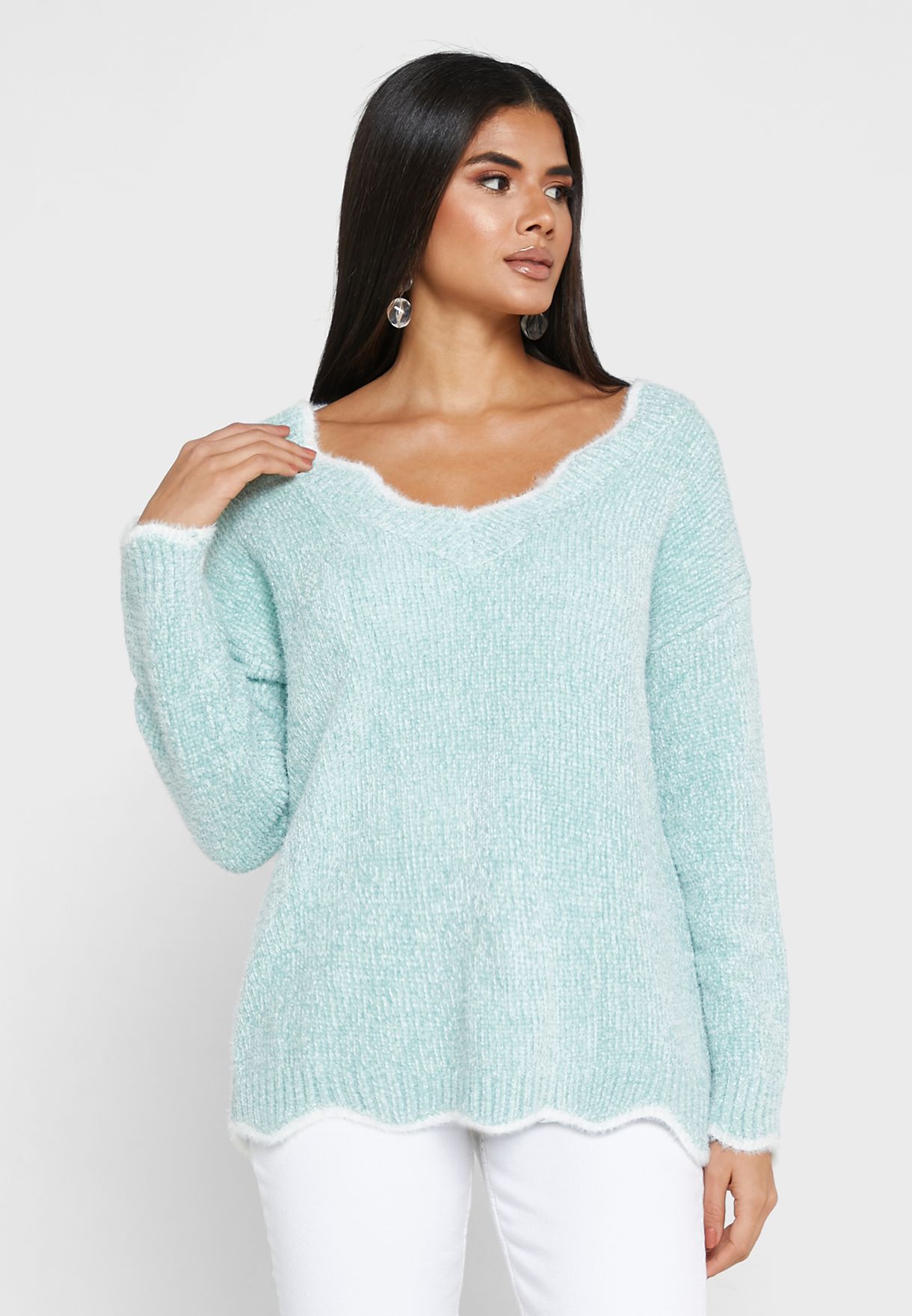 Piped Sweater