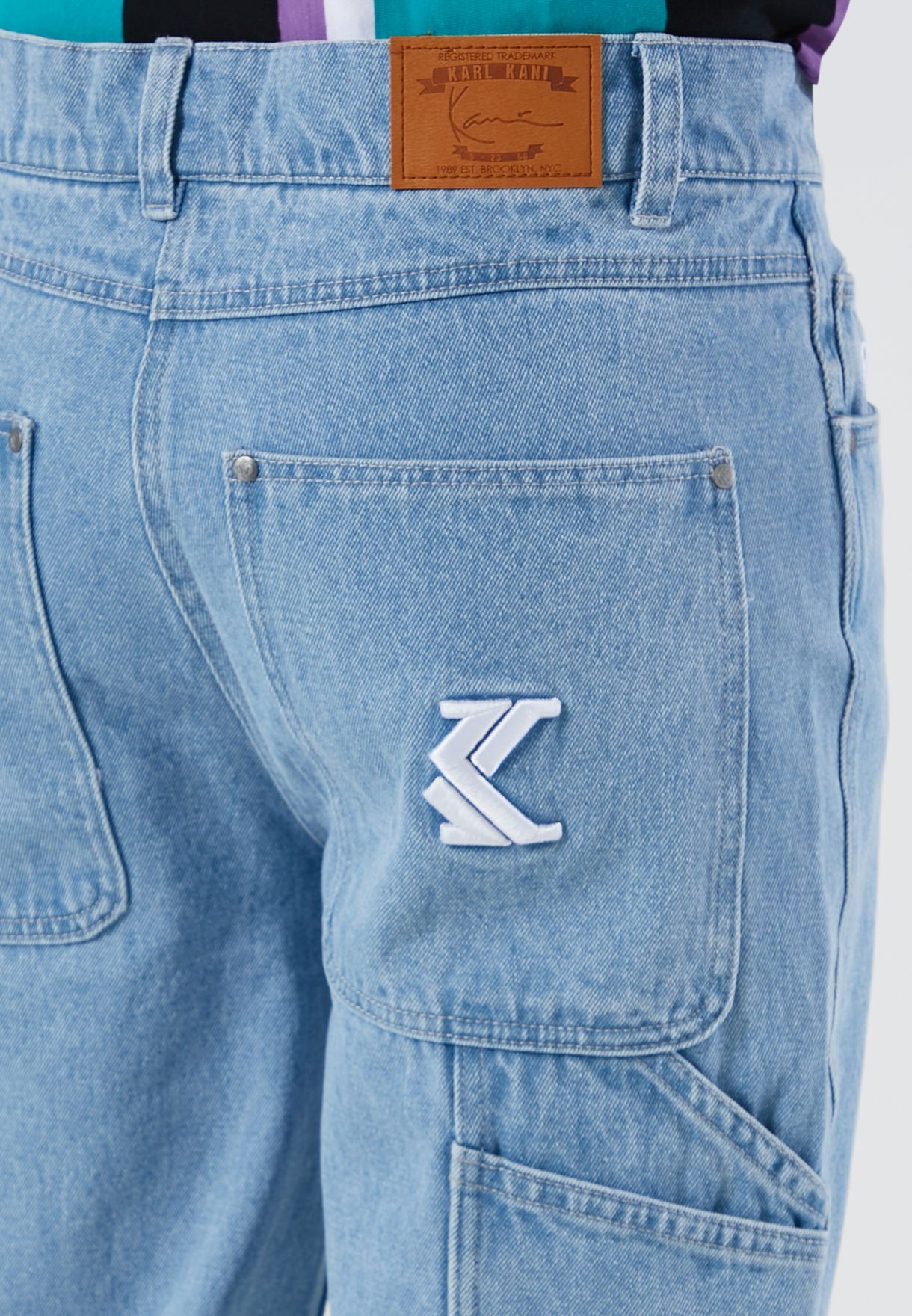 Buy Karl Kani blue Denim Baggy Jeans for Men in MENA, Worldwide