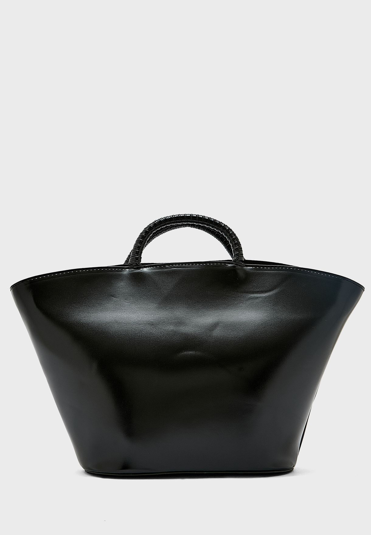 Curve Tote With Wrapped Handles