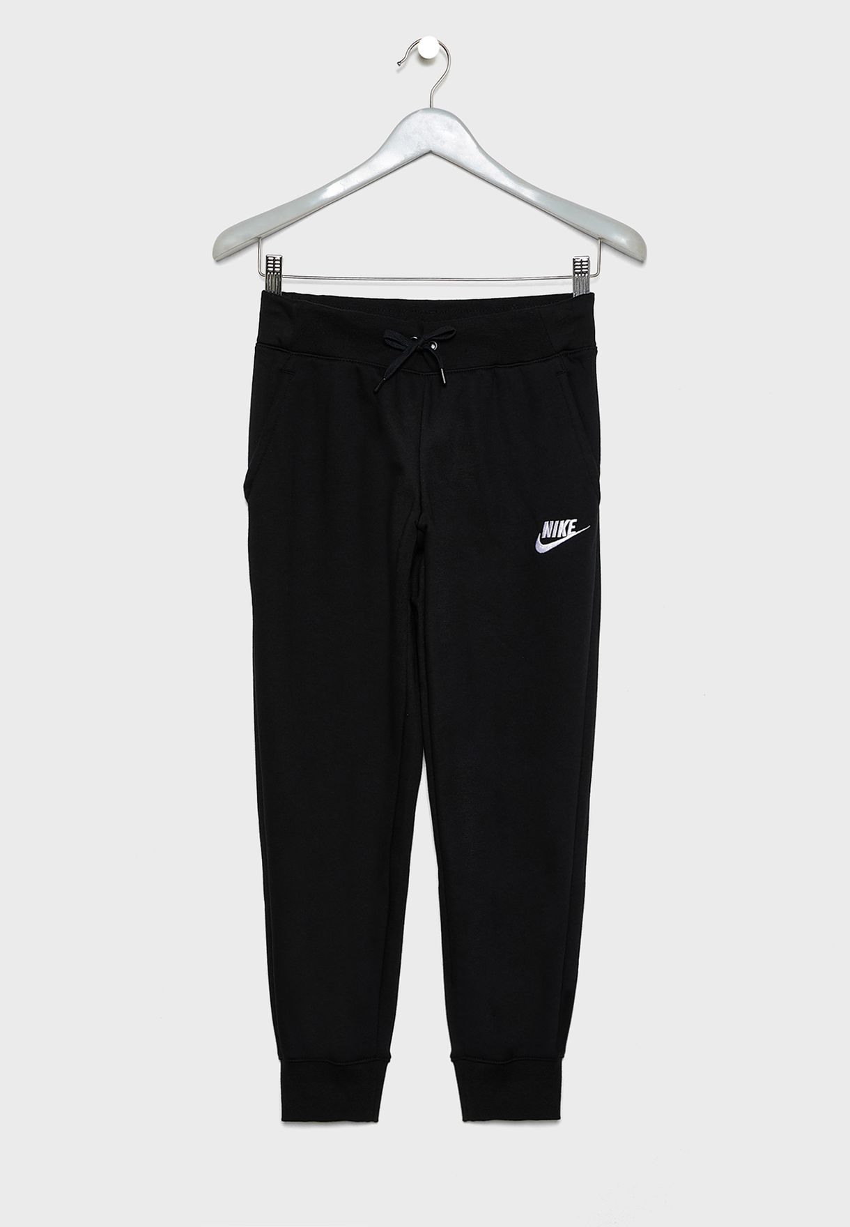 nike black and white sweatpants