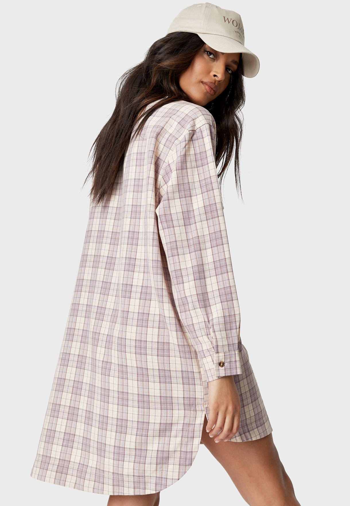 oversized checked overshirt trf