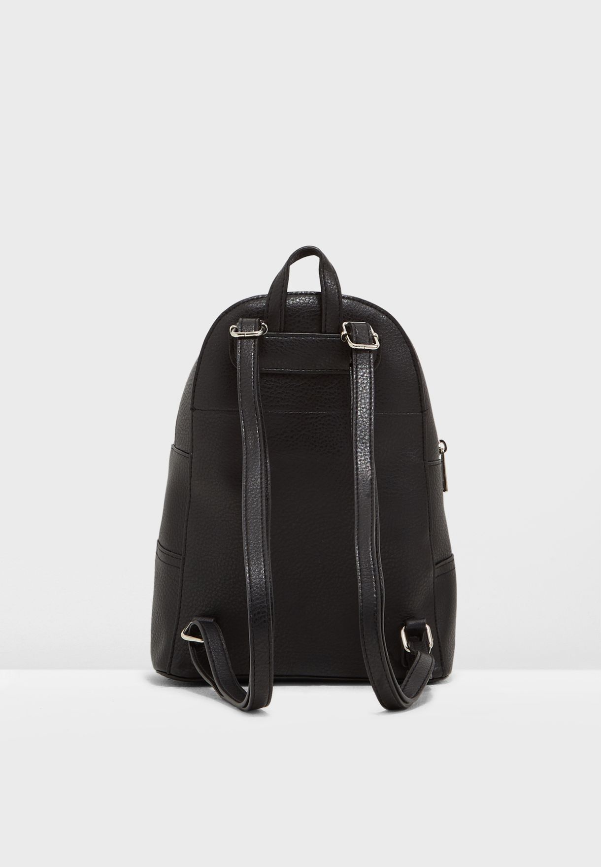 black backpack women's new look