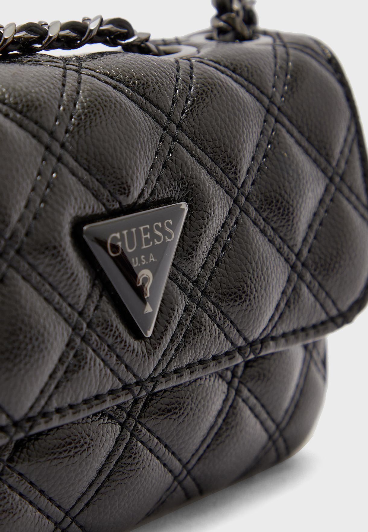 cessily quilted chain detail crossbody