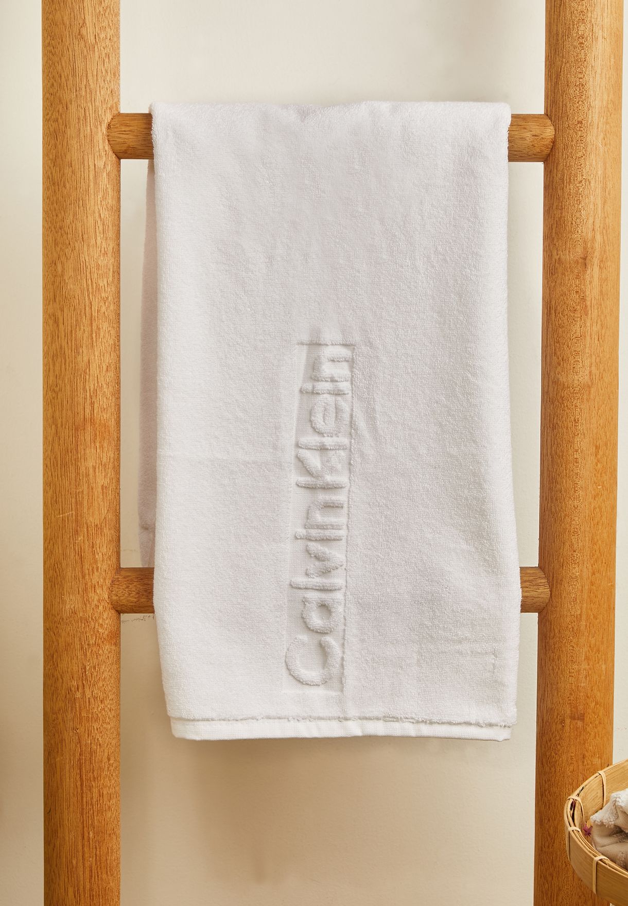 White Logo Hand Towel 50X100Cm