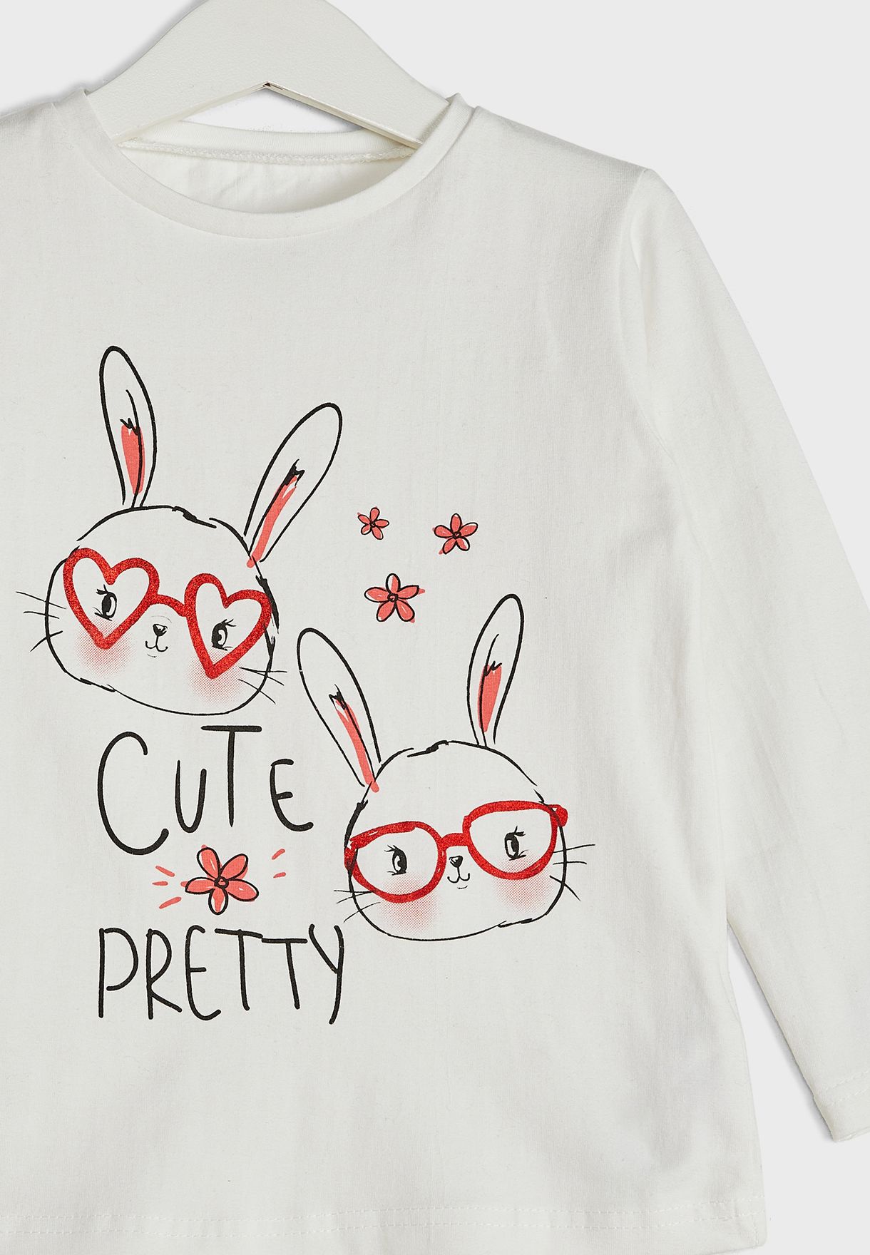 Kids Bunny Print T-Shirt