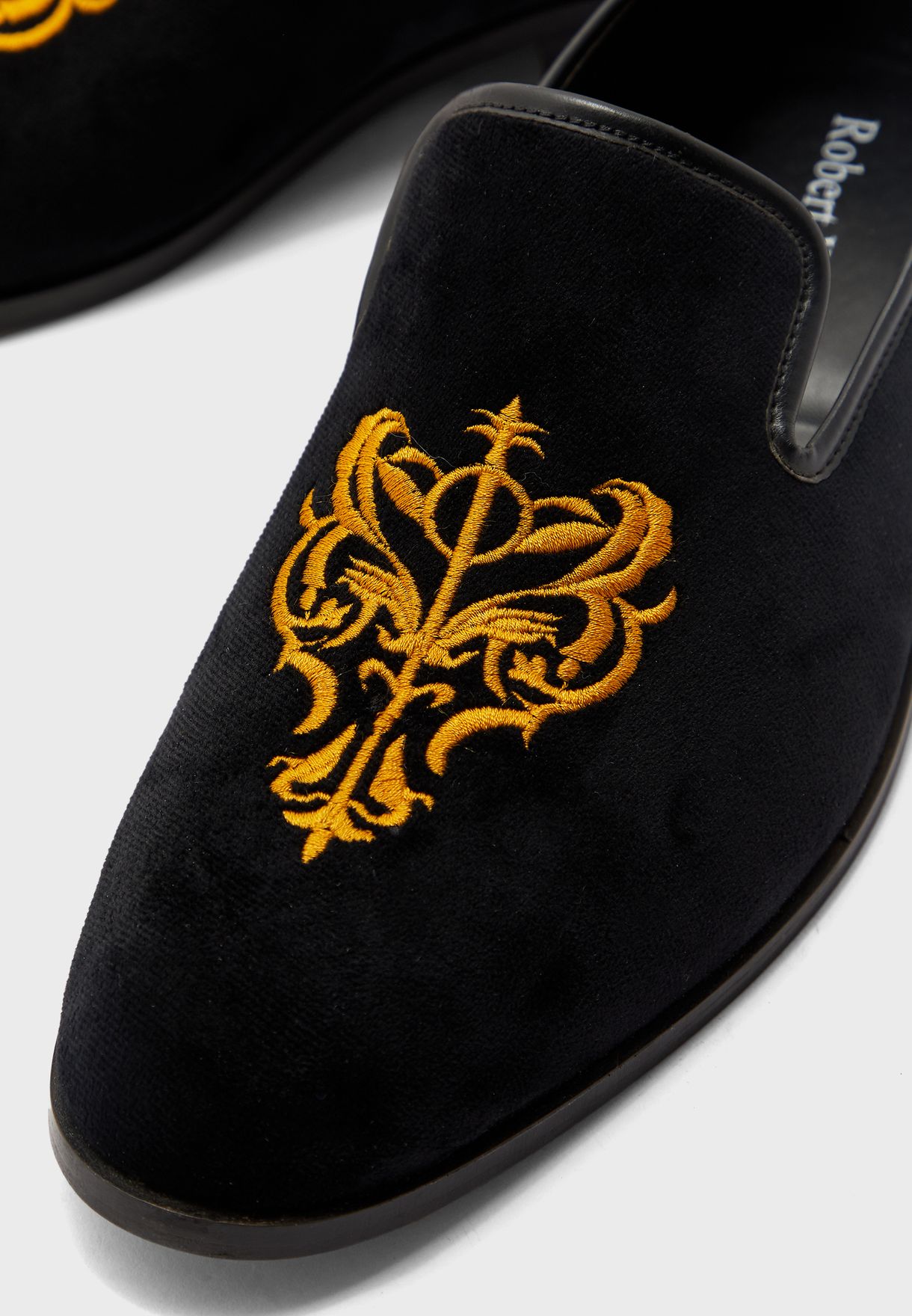 Embroidered Casual Slip Ons