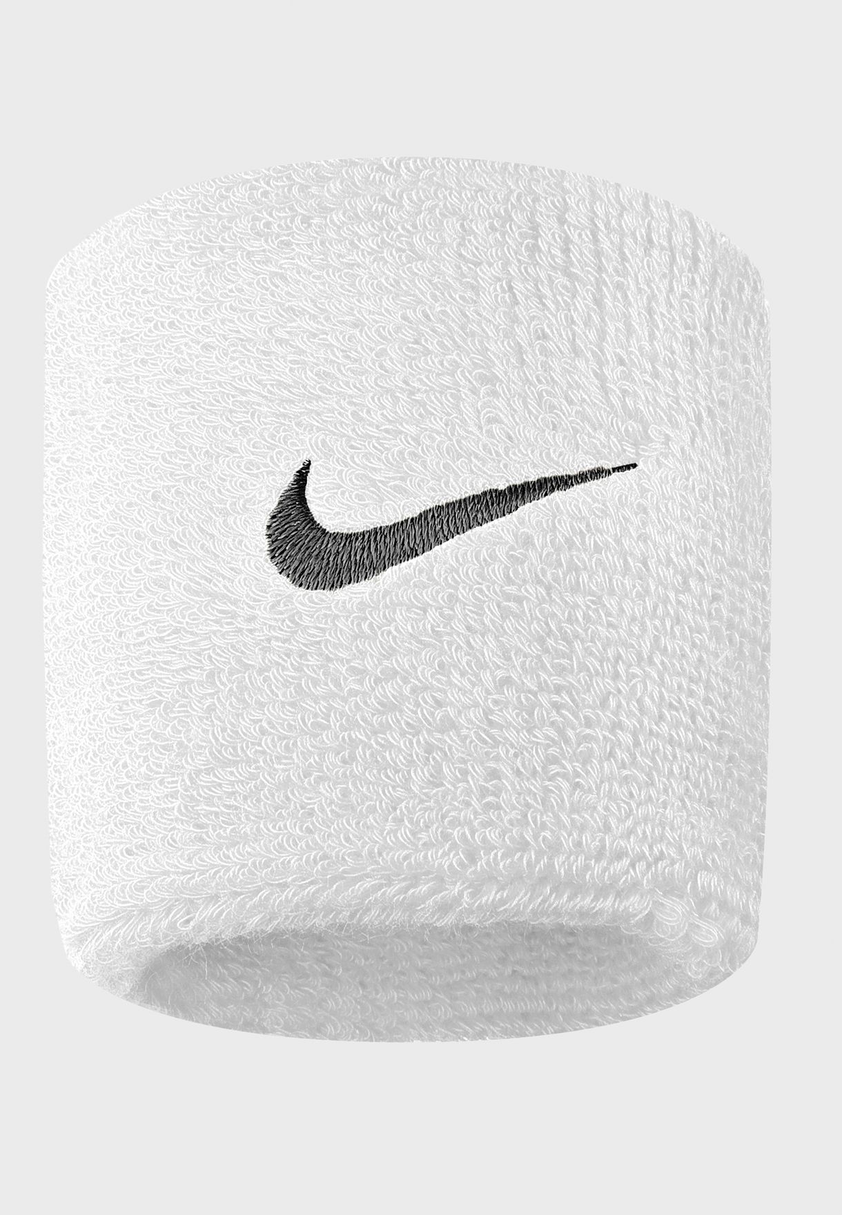 Buy Nike white Swoosh Wristbands for 