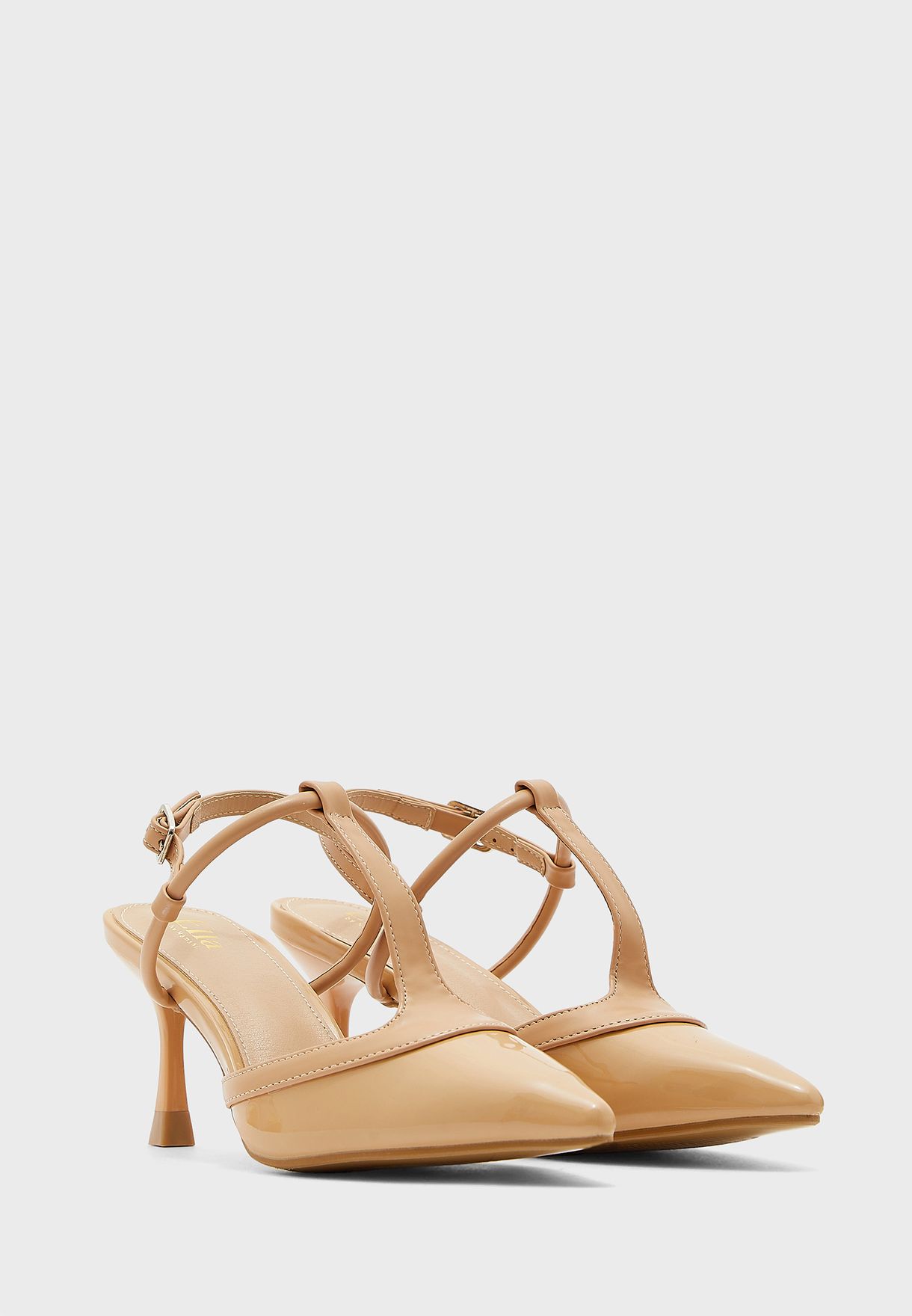 T-Bar Strap Pointed Pump