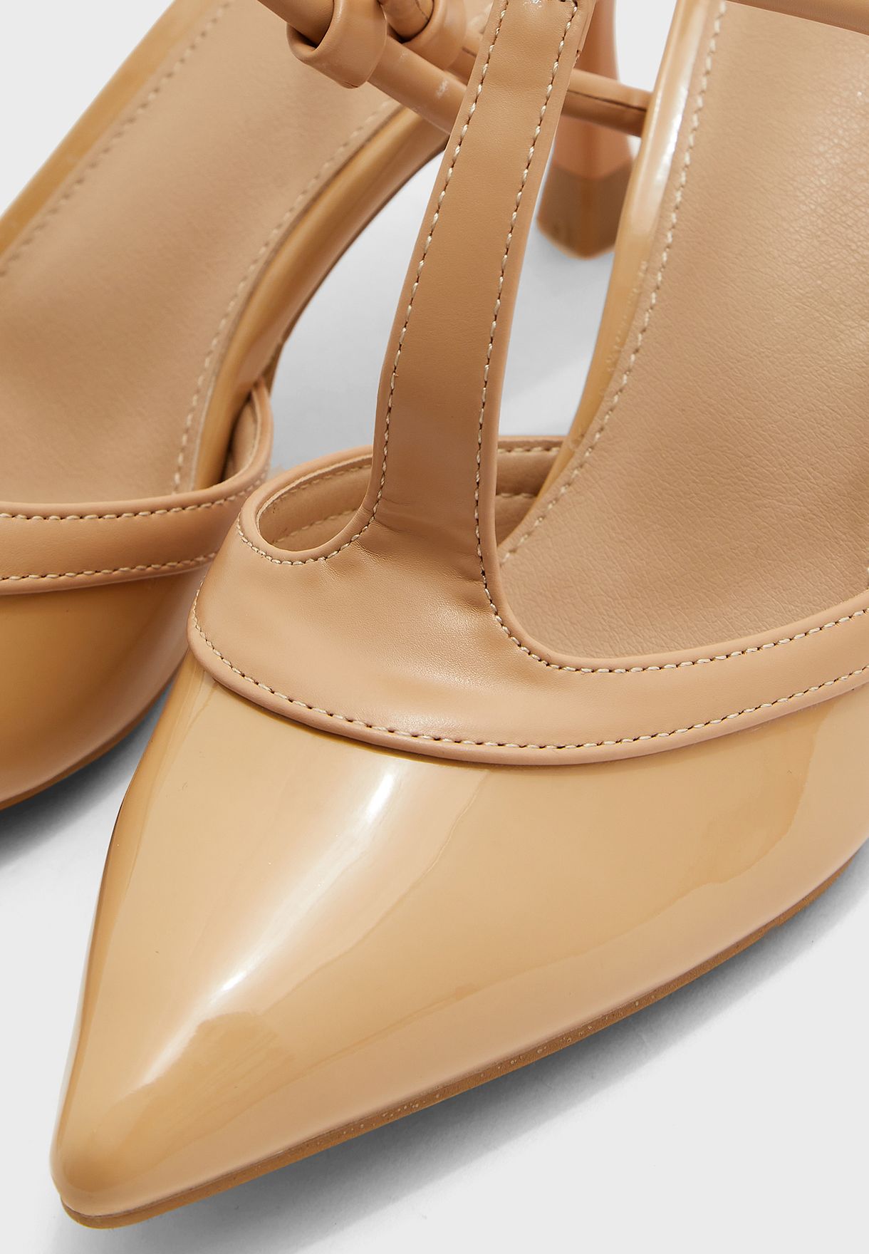 T-Bar Strap Pointed Pump