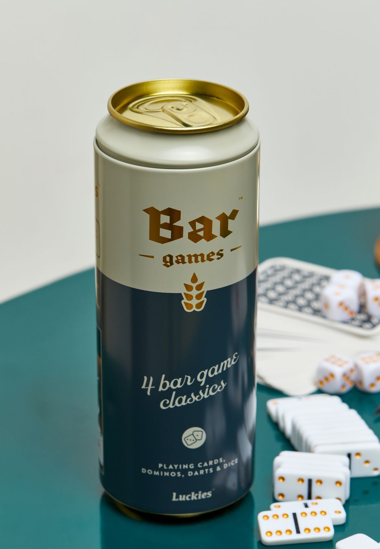 4 Classic Bar Room Games In A Can