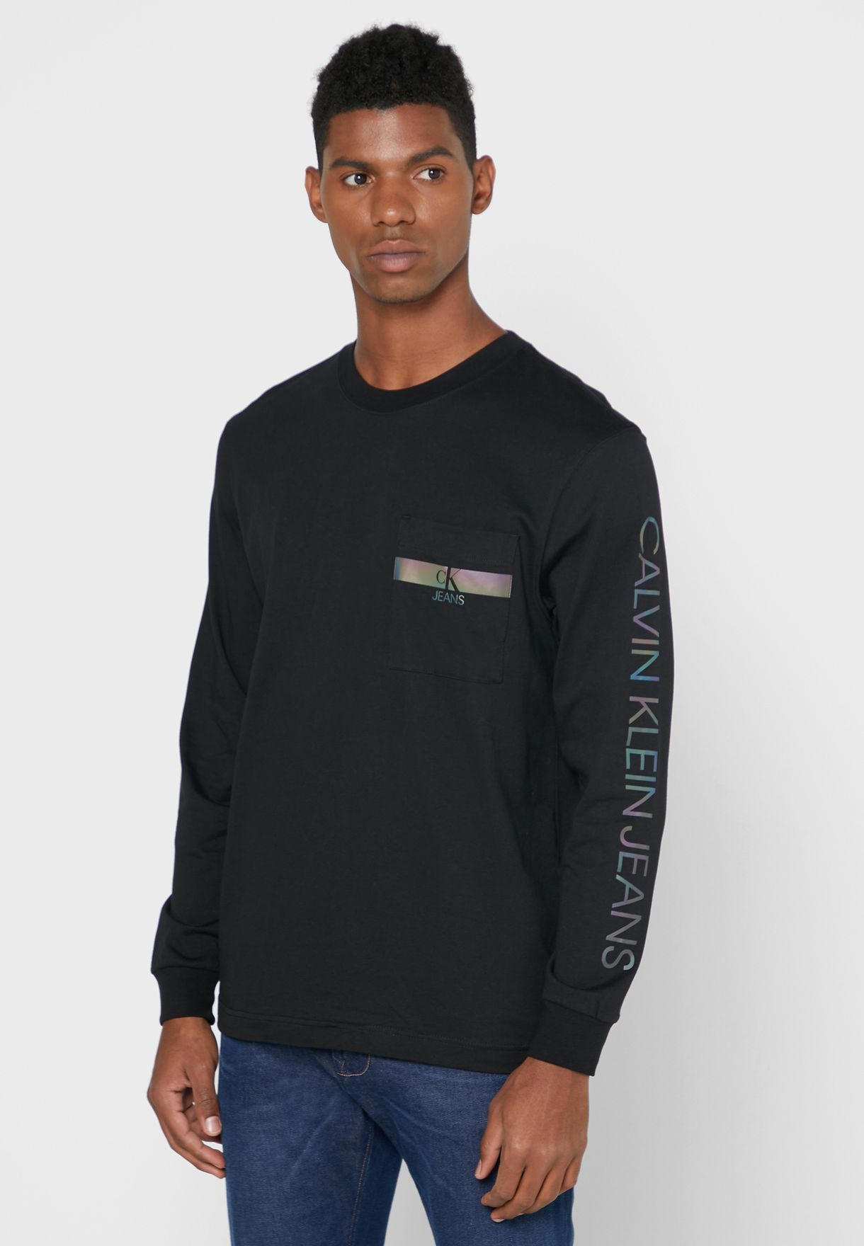 calvin klein iridescent t shirt