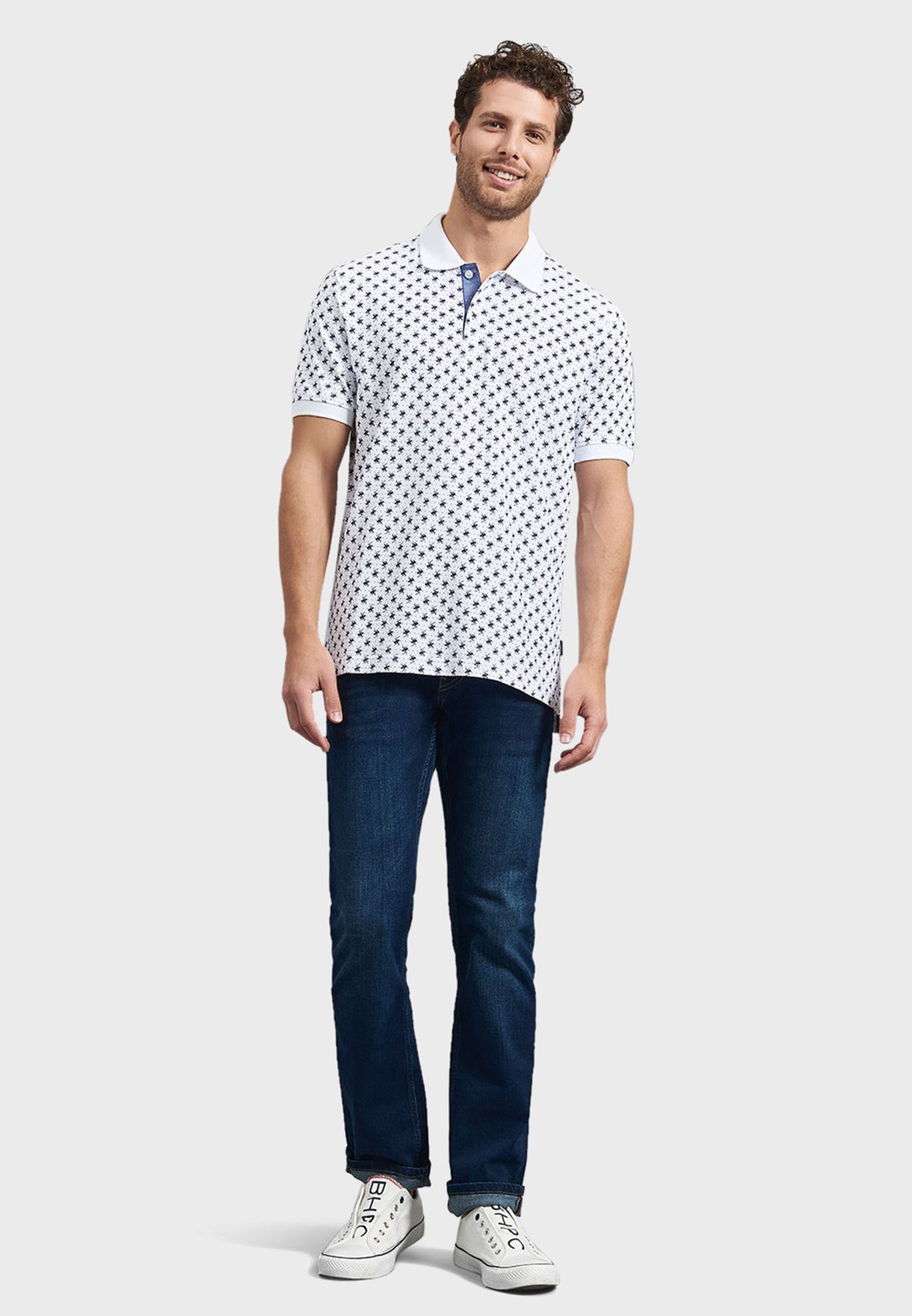Logo Print Polo