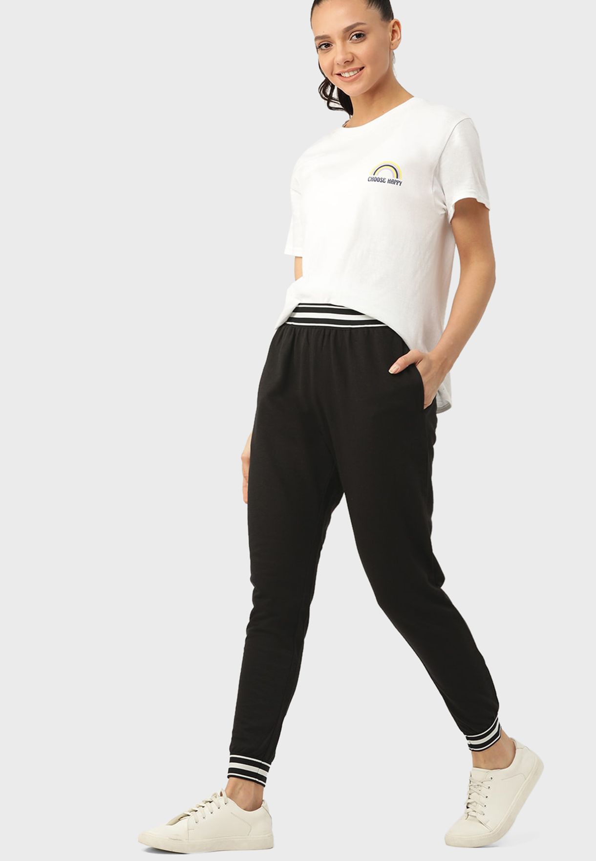 black dress joggers womens